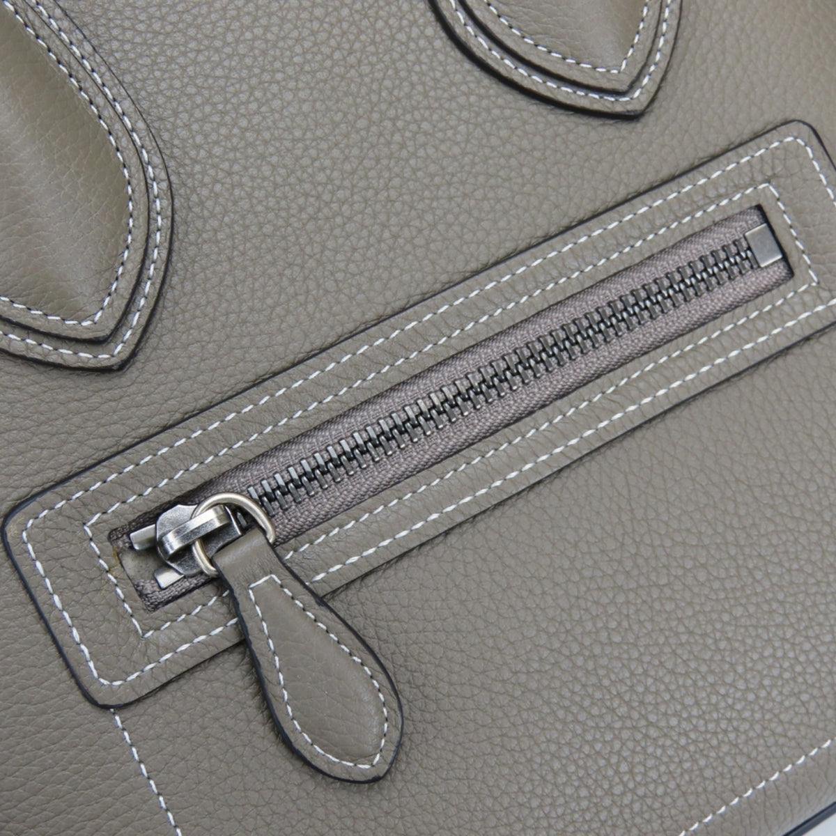 Celine Grayish Leather Tote Bag (Pre-Owned)