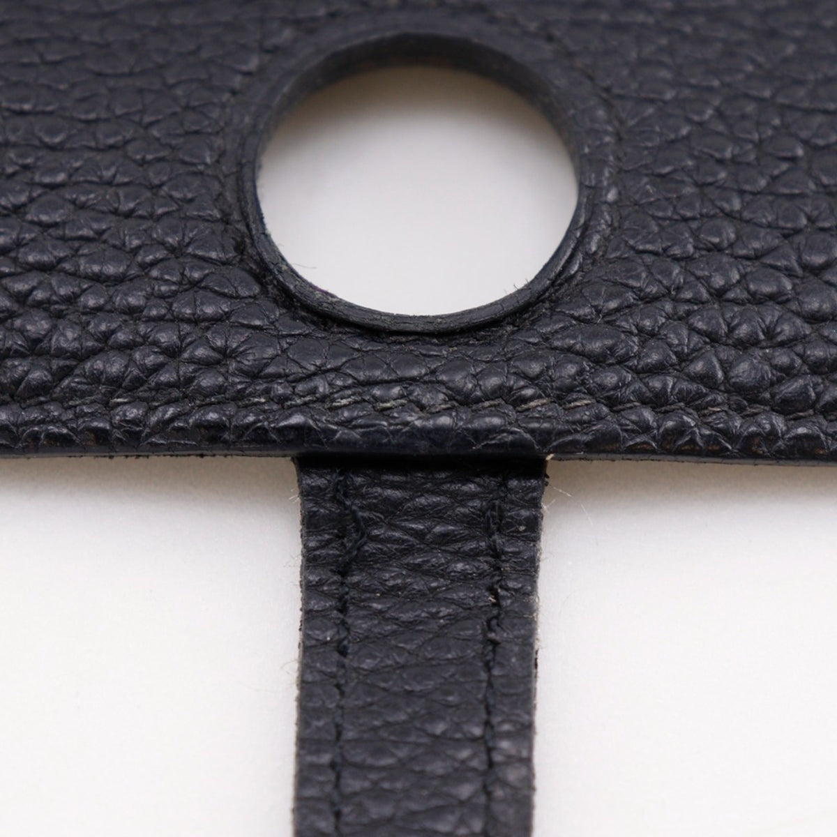 Hermes Black Taurillon Clemence Leather Long Wallet (Bi-Fold) (Pre-Owned)