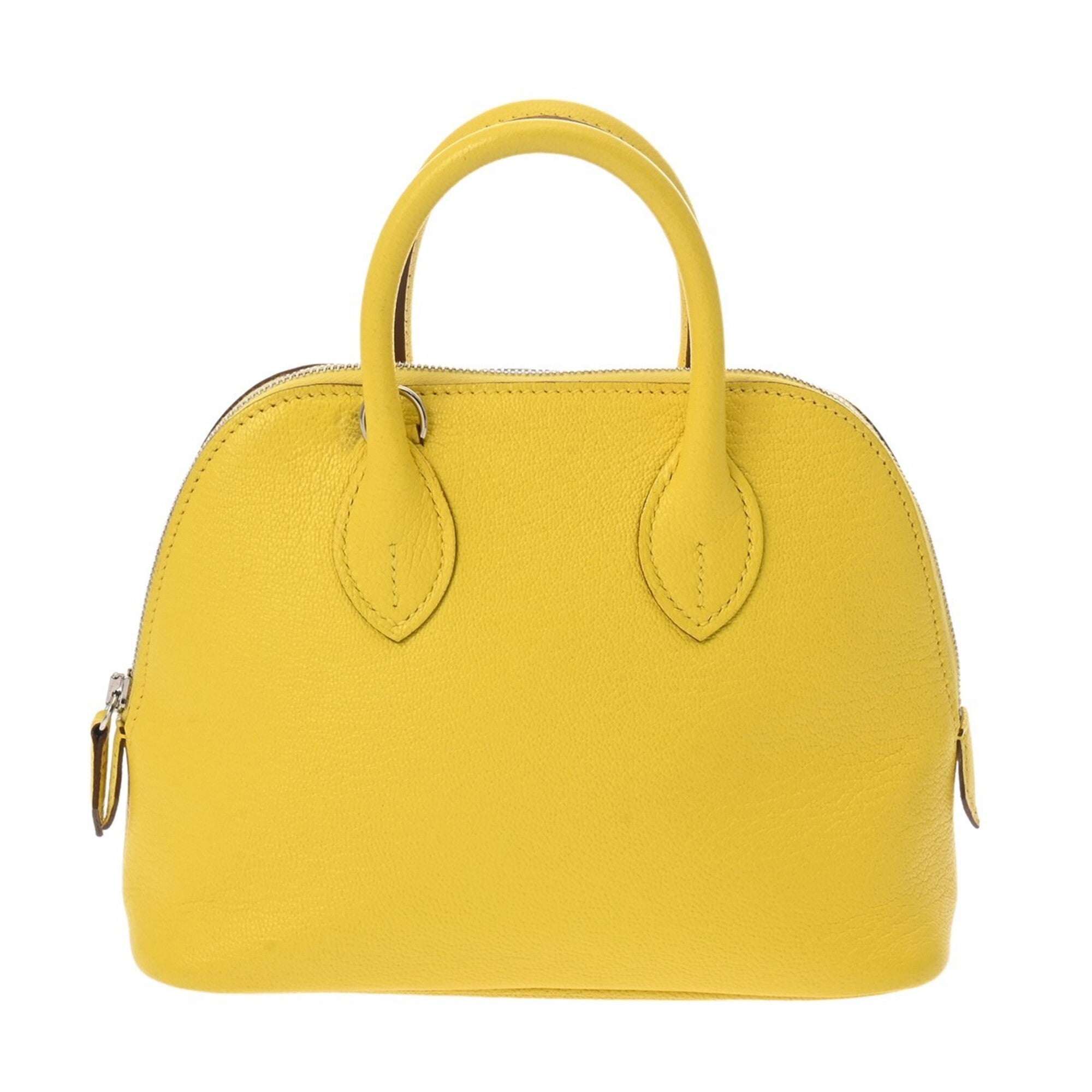 Hermes Lime Chevre Leather Handbag (Pre-Owned)