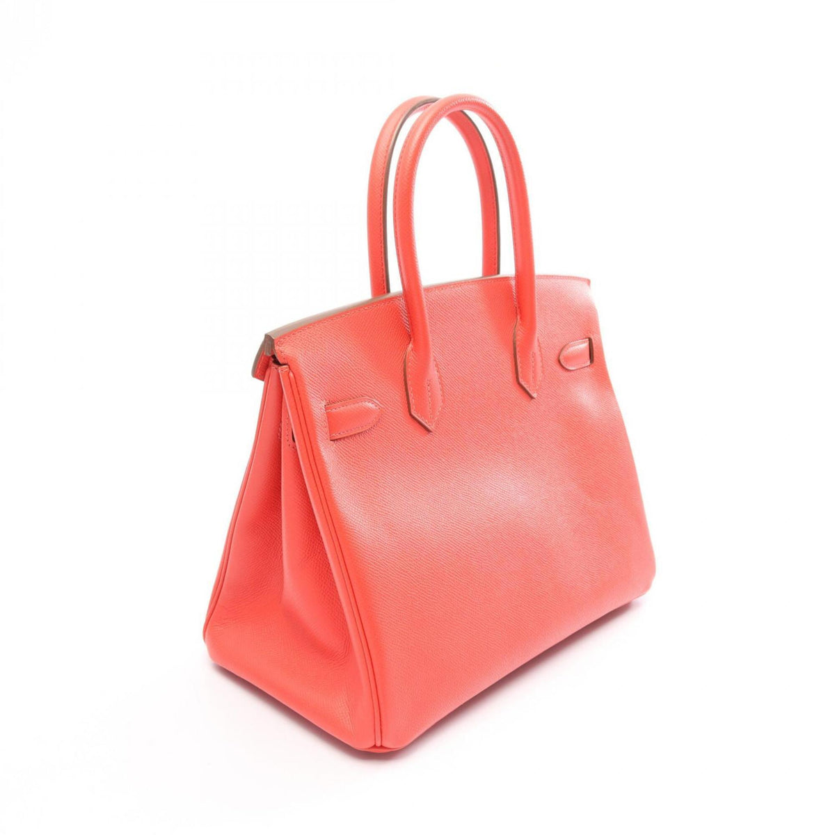Hermes Red Color Rose Jaipur Epsom Leather Handbag (Pre-Owned)