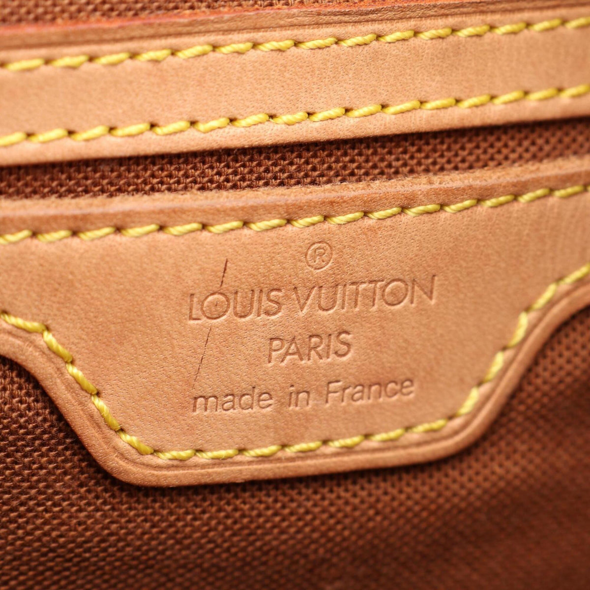 Louis Vuitton Brown Coated Canvas Leather Backpack Handbag (Pre-Owned)