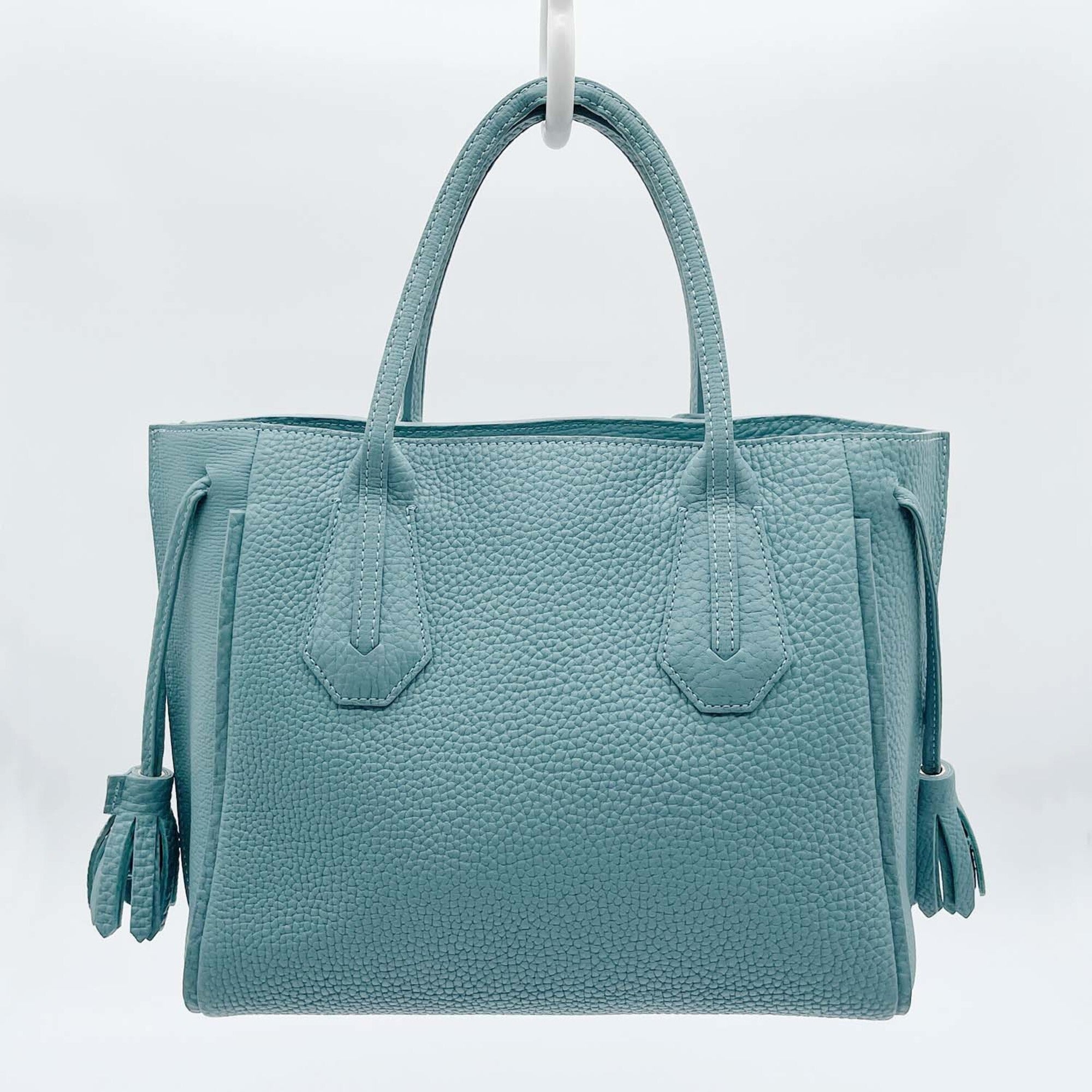 Longchamp Blue Leather Handbag (Pre-Owned)