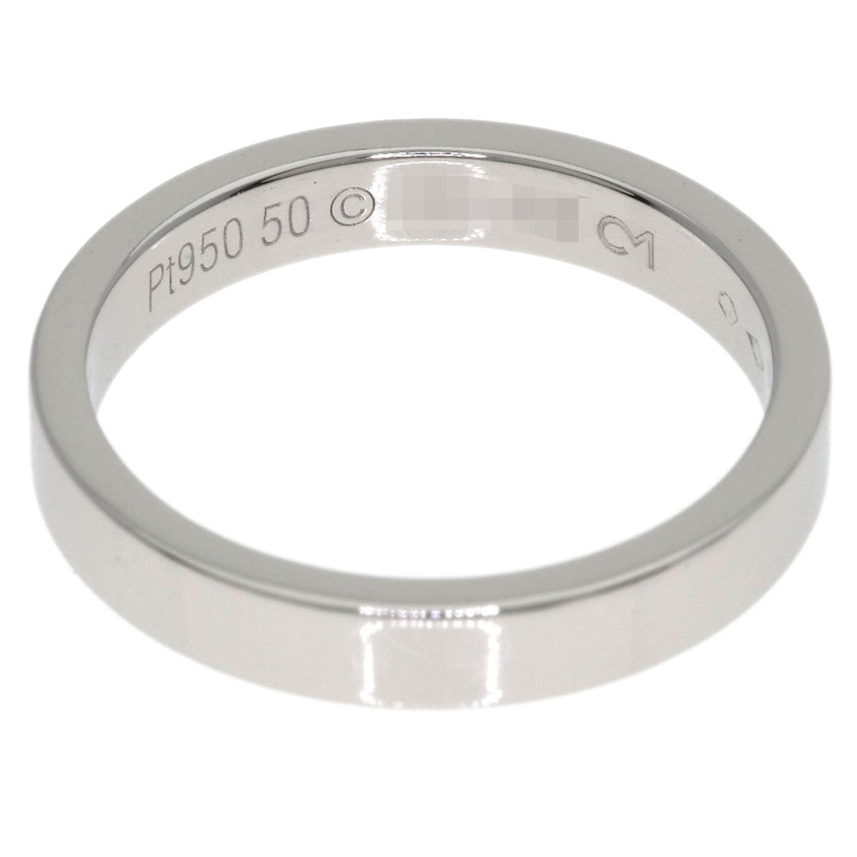 Cartier Platinum Platinum 950 Band Ring (Pre-Owned)