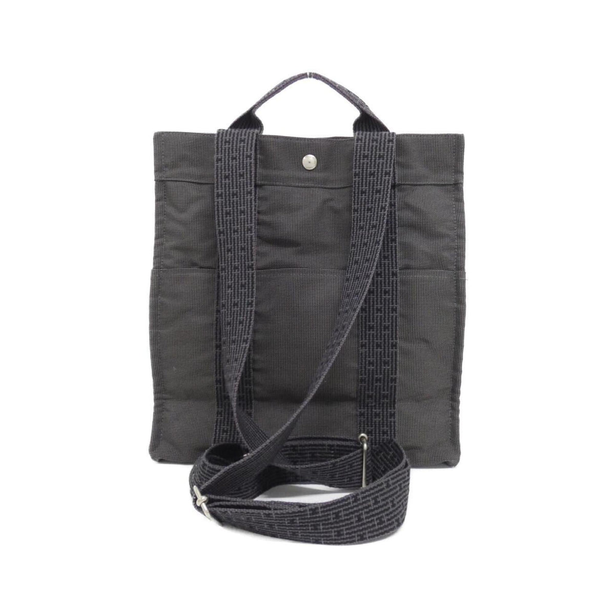 Hermes Black Canvas Backpack (Pre-Owned)