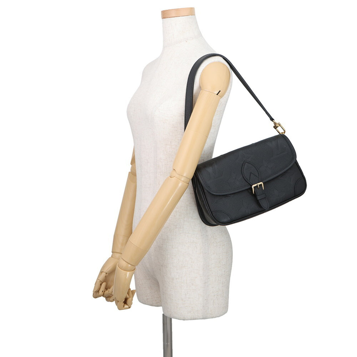 Louis Vuitton Black Noir Purple Monogram Empreinte Handbag Shoulder Bag (Pre-Owned)
