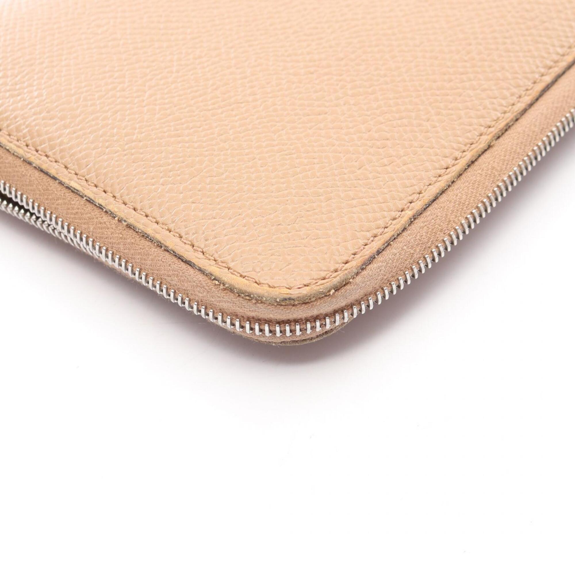 Hermes Brown Epsom Leather Long Wallet (Bi-Fold) (Pre-Owned)
