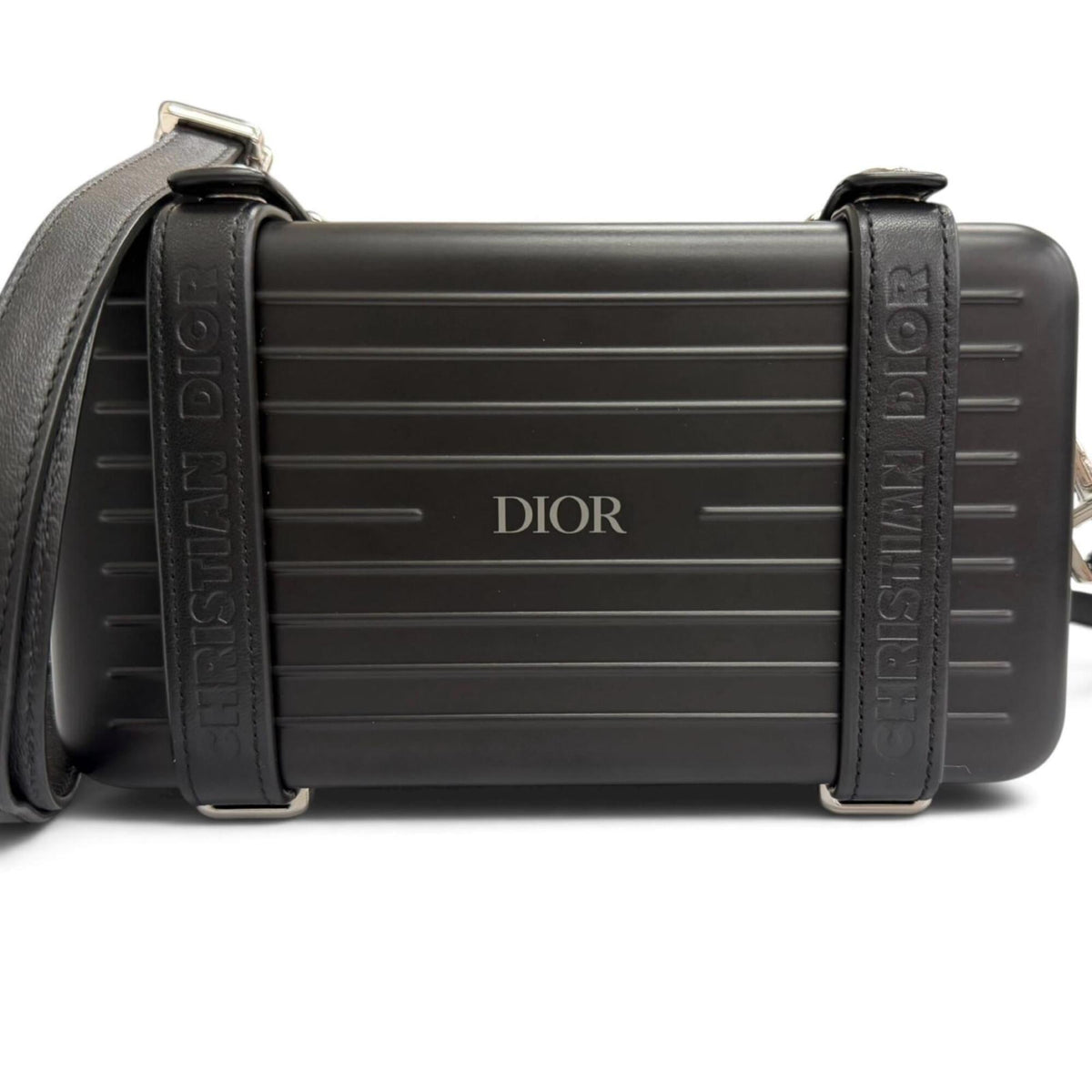 Rimowa Black Aluminum Leather Shoulder Bag (Pre-Owned)