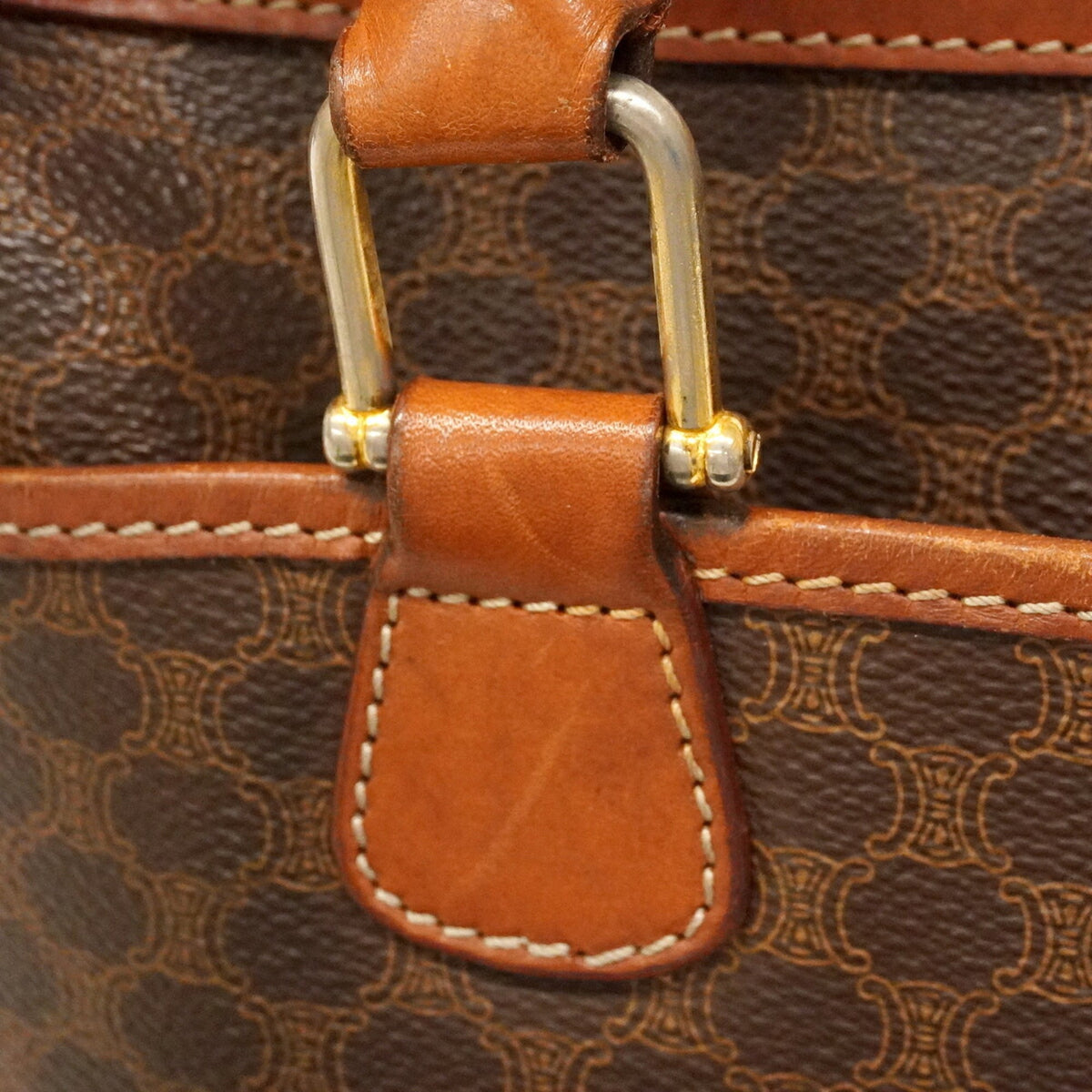 Celine Brown Pvc Handbag (Pre-Owned)