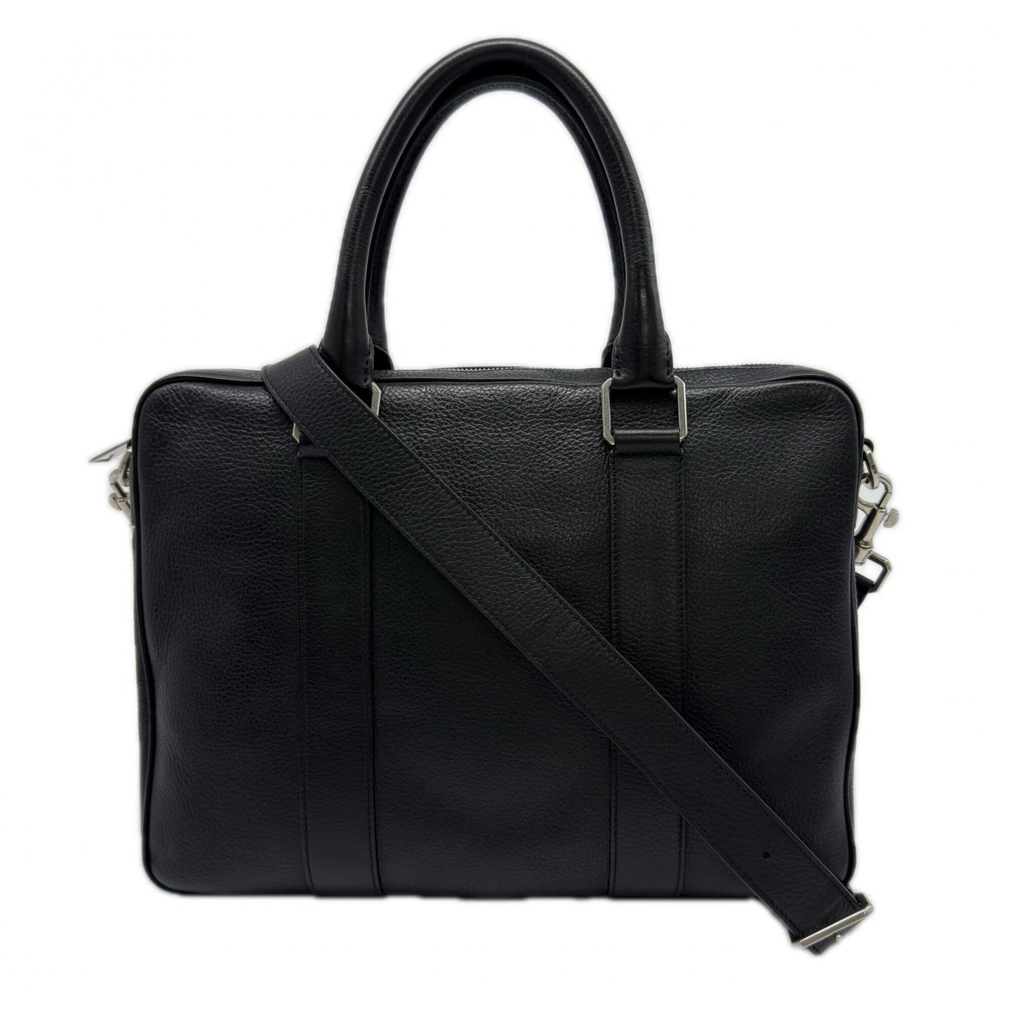 Bottega Veneta Black Leather Briefcase (Pre-Owned)