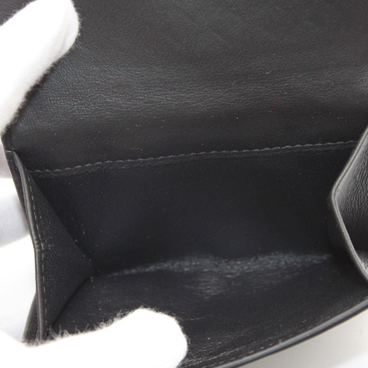 Bottega Veneta Black Leather Wallet (Bi-Fold) (Pre-Owned)