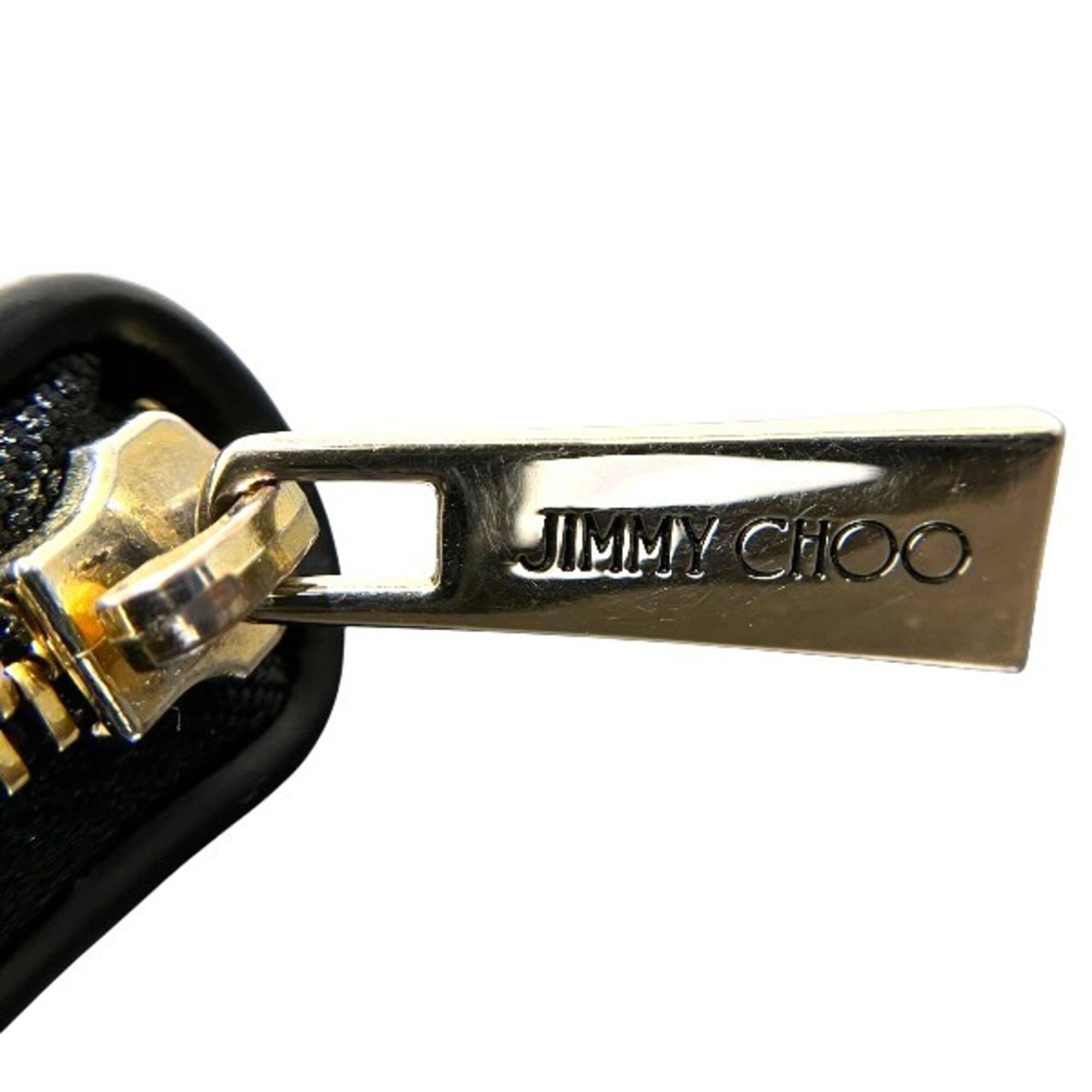 Jimmy Choo Dark Gray Long Wallet (Bi-Fold) (Pre-Owned)