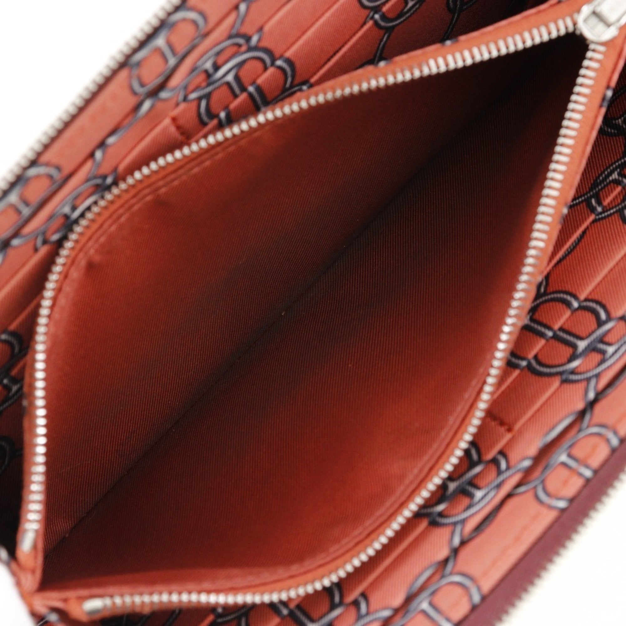 Hermes Bordeaux Red Color Rouge H Epsom Leather Coin Purse/Coin Case (Pre-Owned)