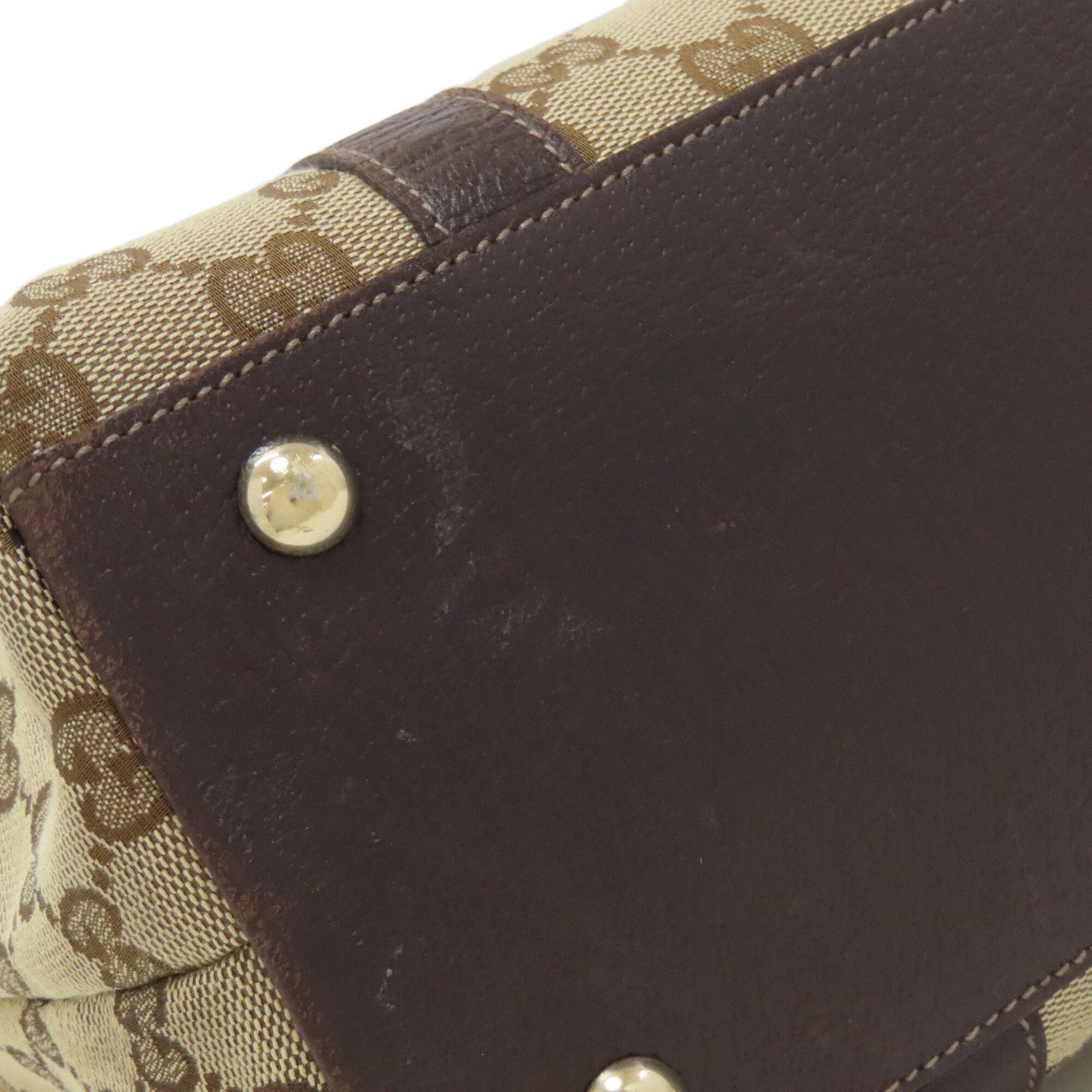 Gucci Brown Canvas Tote Bag (Pre-Owned)
