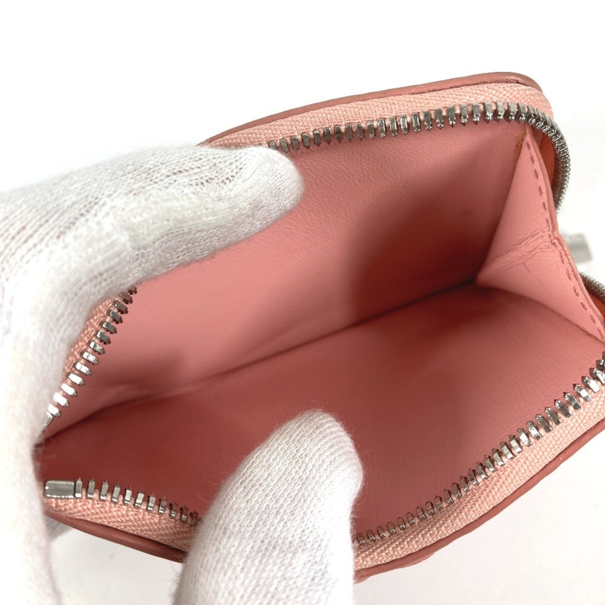 Tiffany Pink Leather Coin Purse/Coin Case (Pre-Owned)