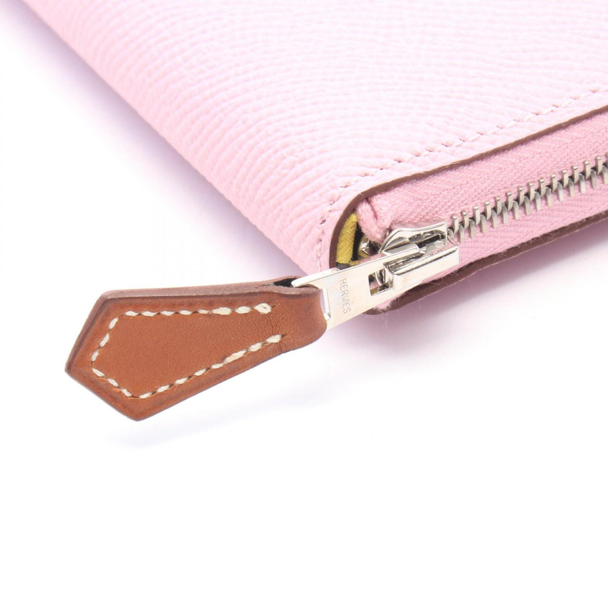 Hermes Pink Epsom Leather Long Wallet (Bi-Fold) (Pre-Owned)