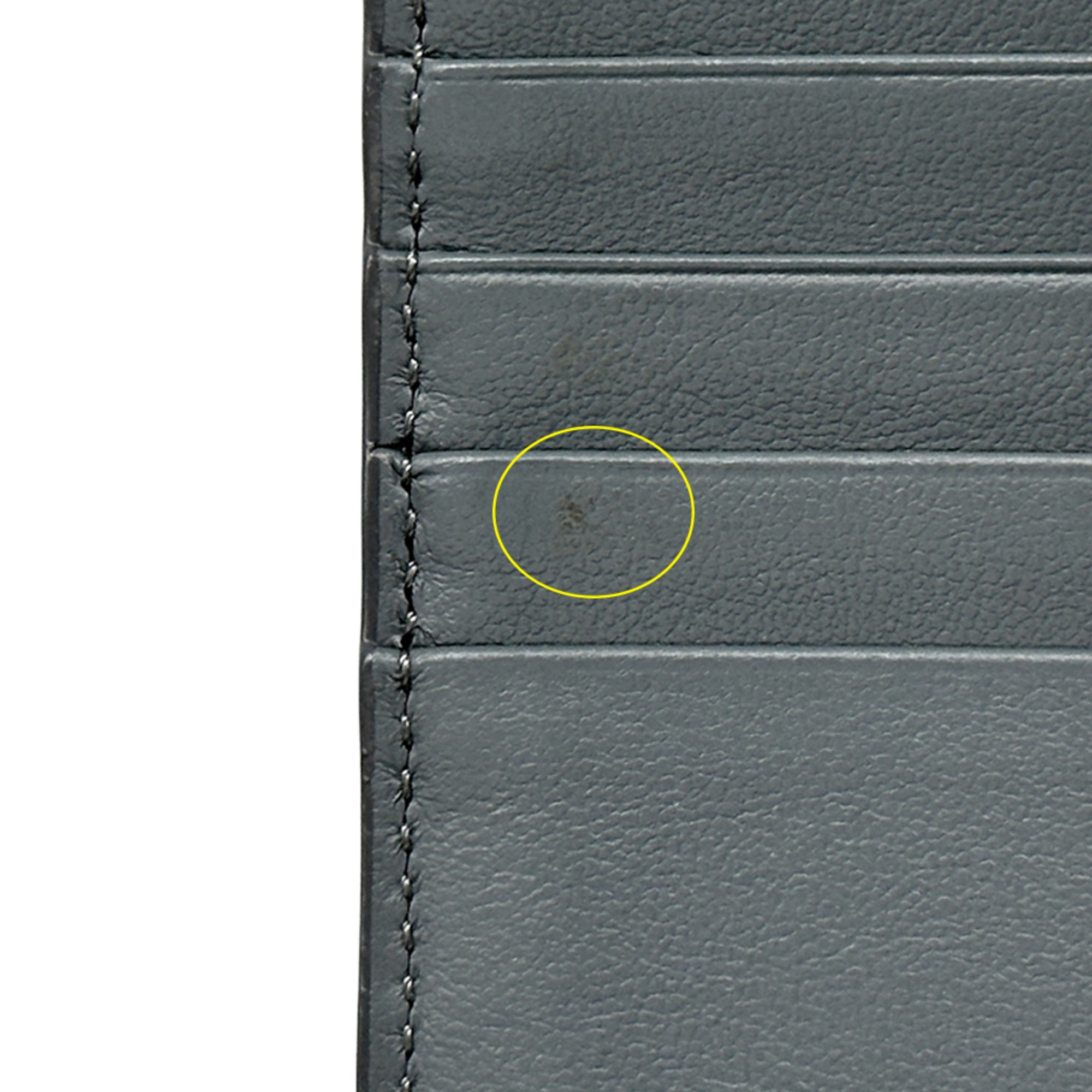 Christian Dior Gray Leather Wallet (Bi-Fold) (Pre-Owned)