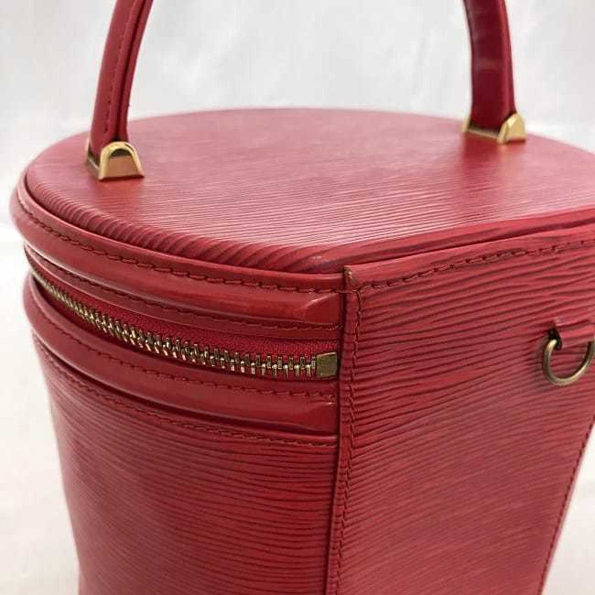 Louis Vuitton Castilian Red Epi Leather Handbag Vanity Bag (Pre-Owned)