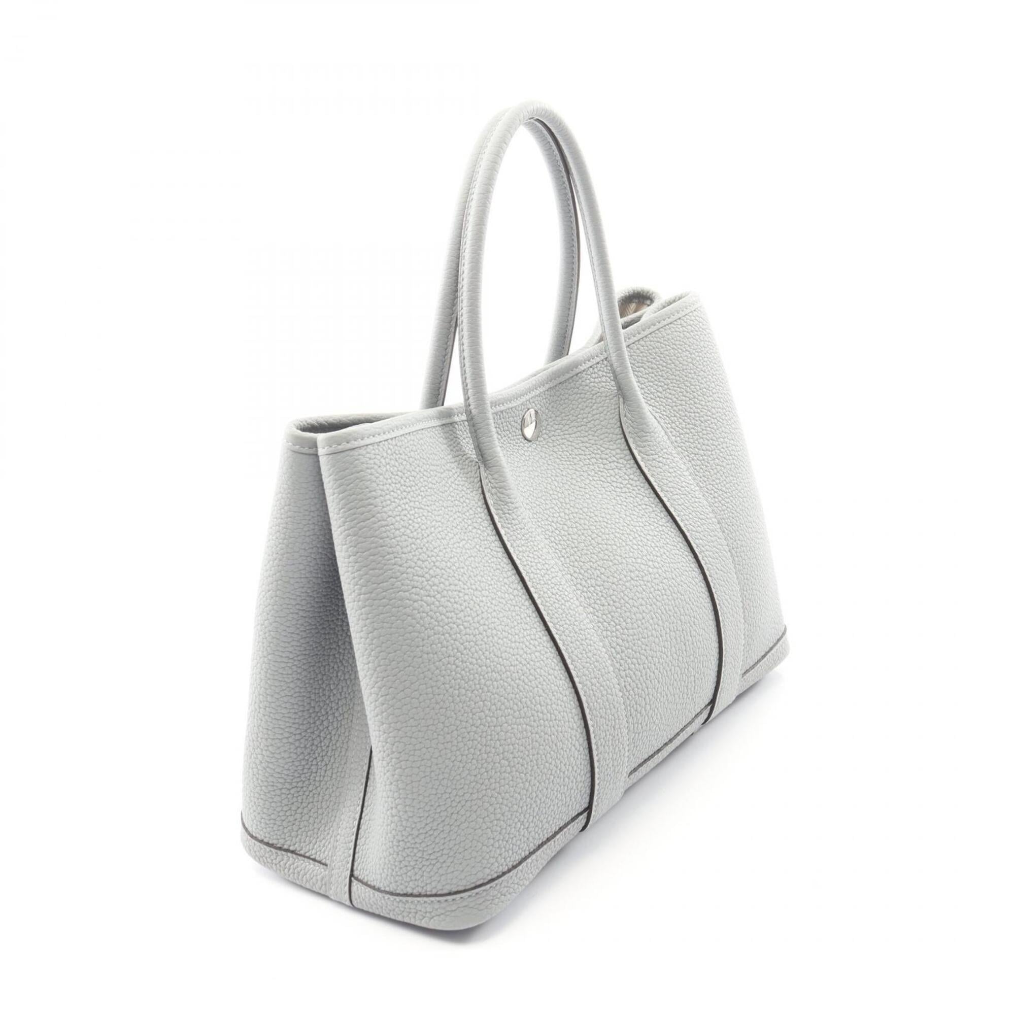 Hermes Gray Negonda Leather Handbag Tote Bag (Pre-Owned)