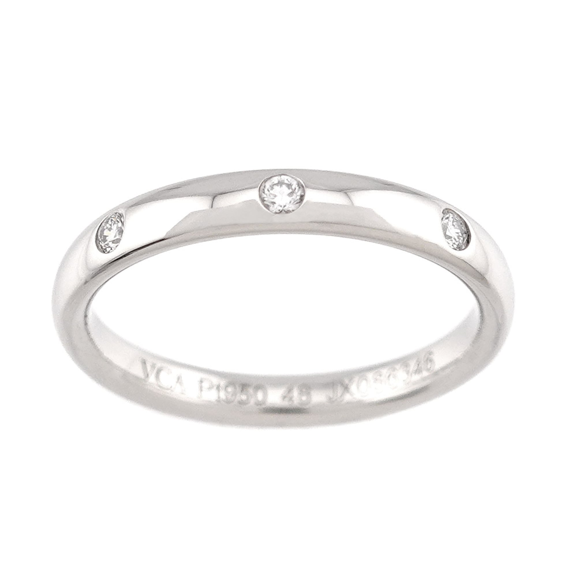 Van Cleef & Arpels Platinum 950 Band Ring (Pre-Owned)