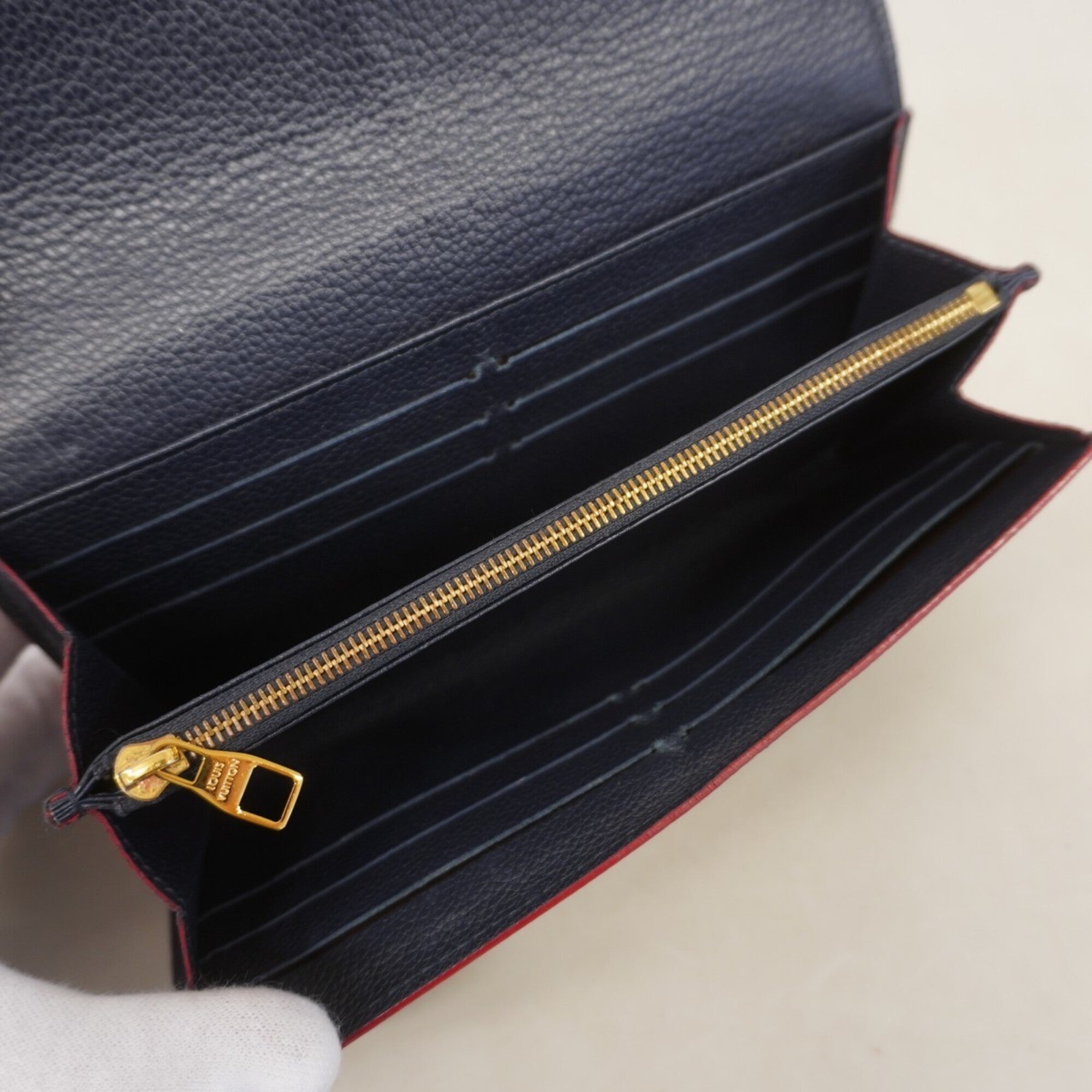 Louis Vuitton Marine Rouge Long Wallet (Bi-Fold) (Pre-Owned)