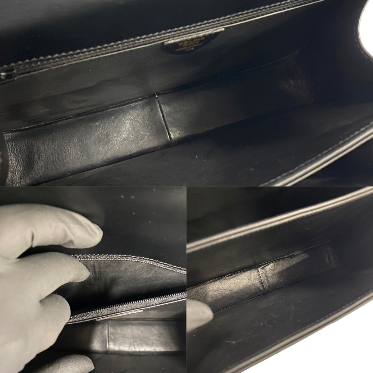 Celine Black Leather Handbag Shoulder Bag (Pre-Owned)