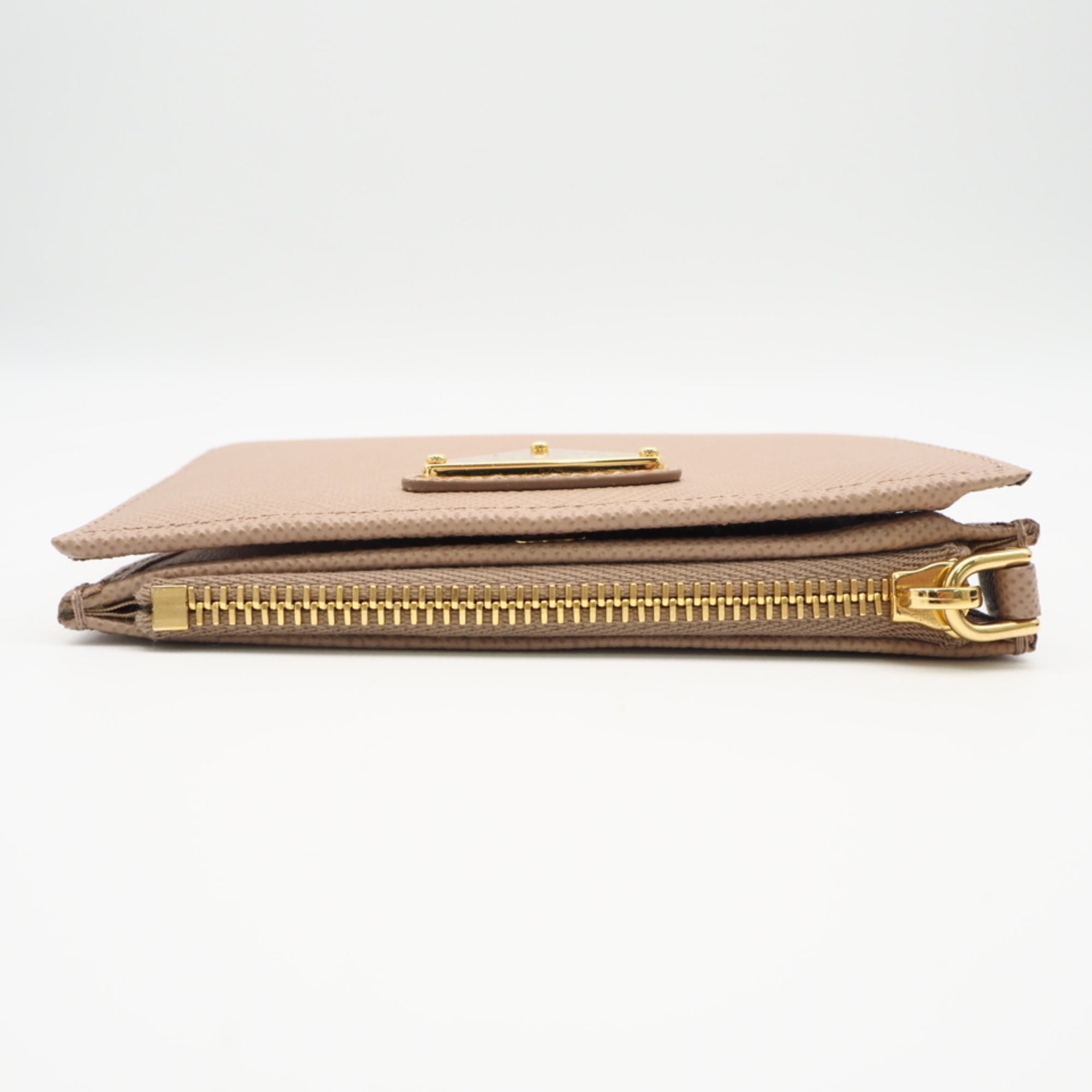 Prada Saffiano Beige Saffiano Wallet (Bi-Fold) (Pre-Owned)