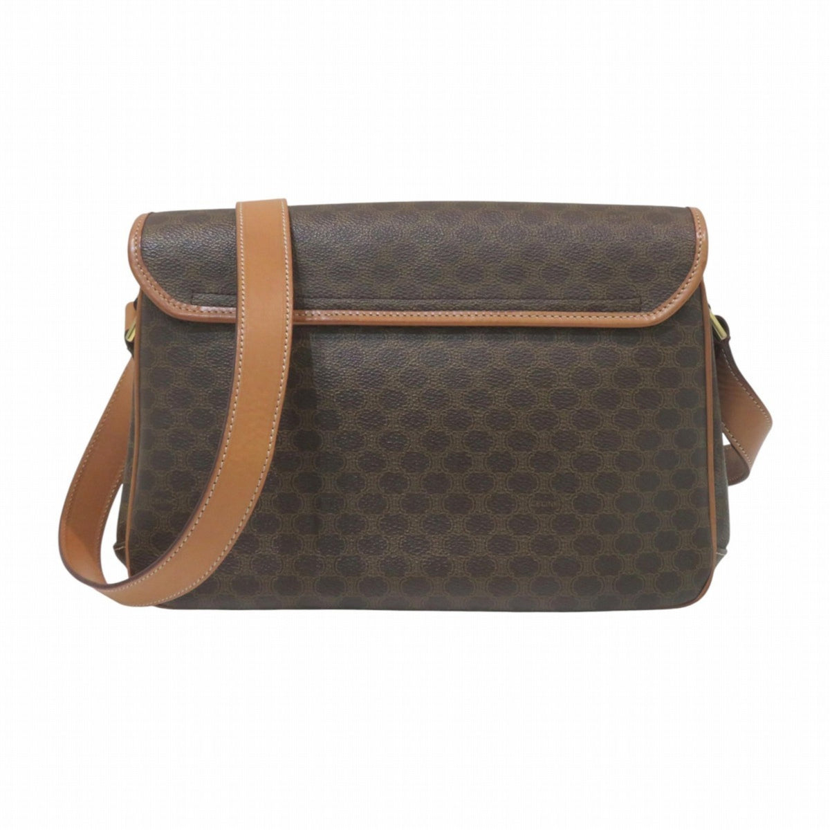 Celine Brown Pvc Leather Shoulder Bag (Pre-Owned)