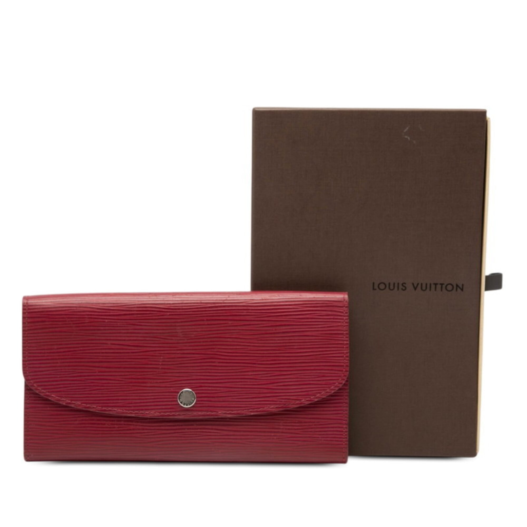 Louis Vuitton Epi Fuchsia Red Color Leather Long Wallet (Bi-Fold) (Pre-Owned)