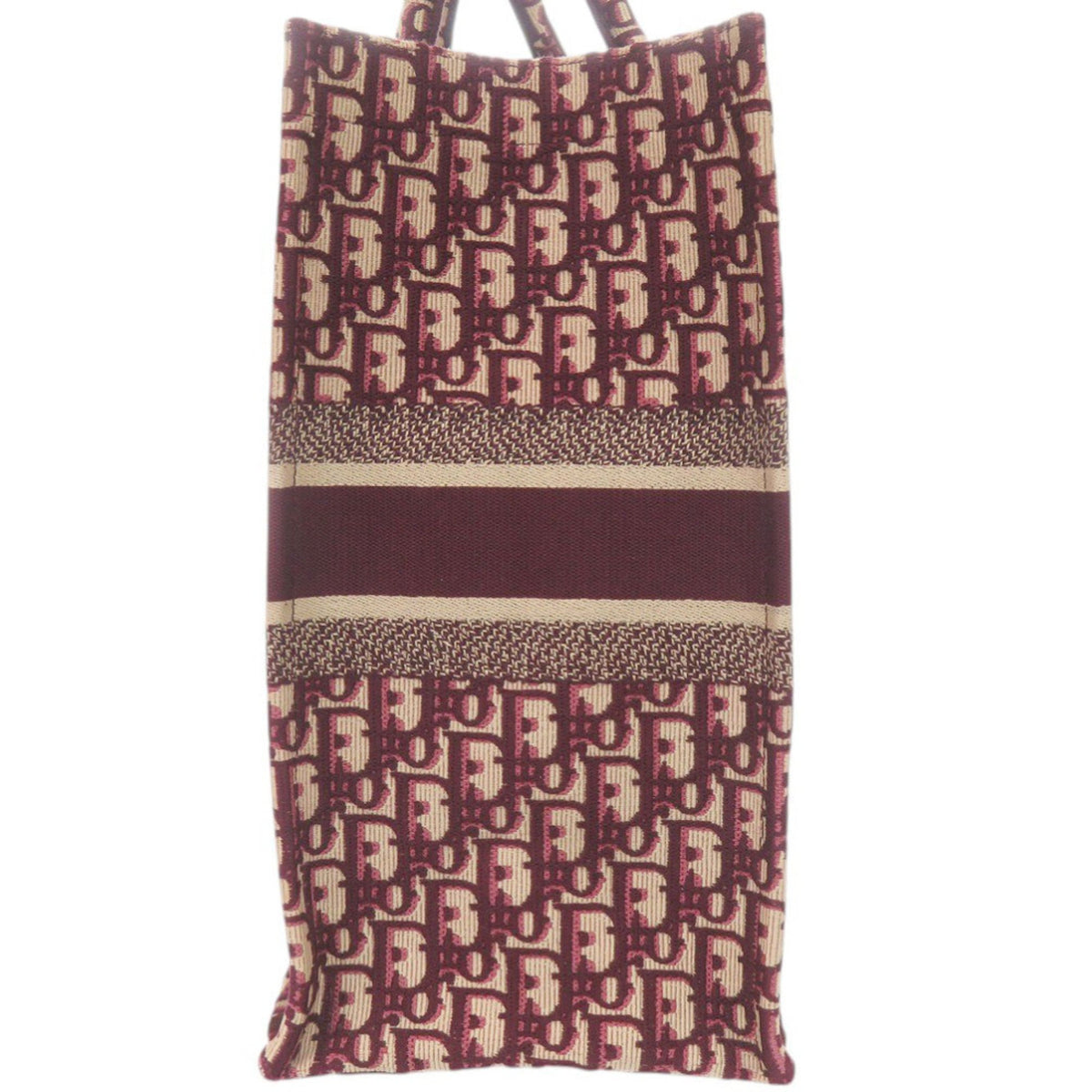 Christian Dior Beige Bordeaux Canvas Tote Bag (Pre-Owned)