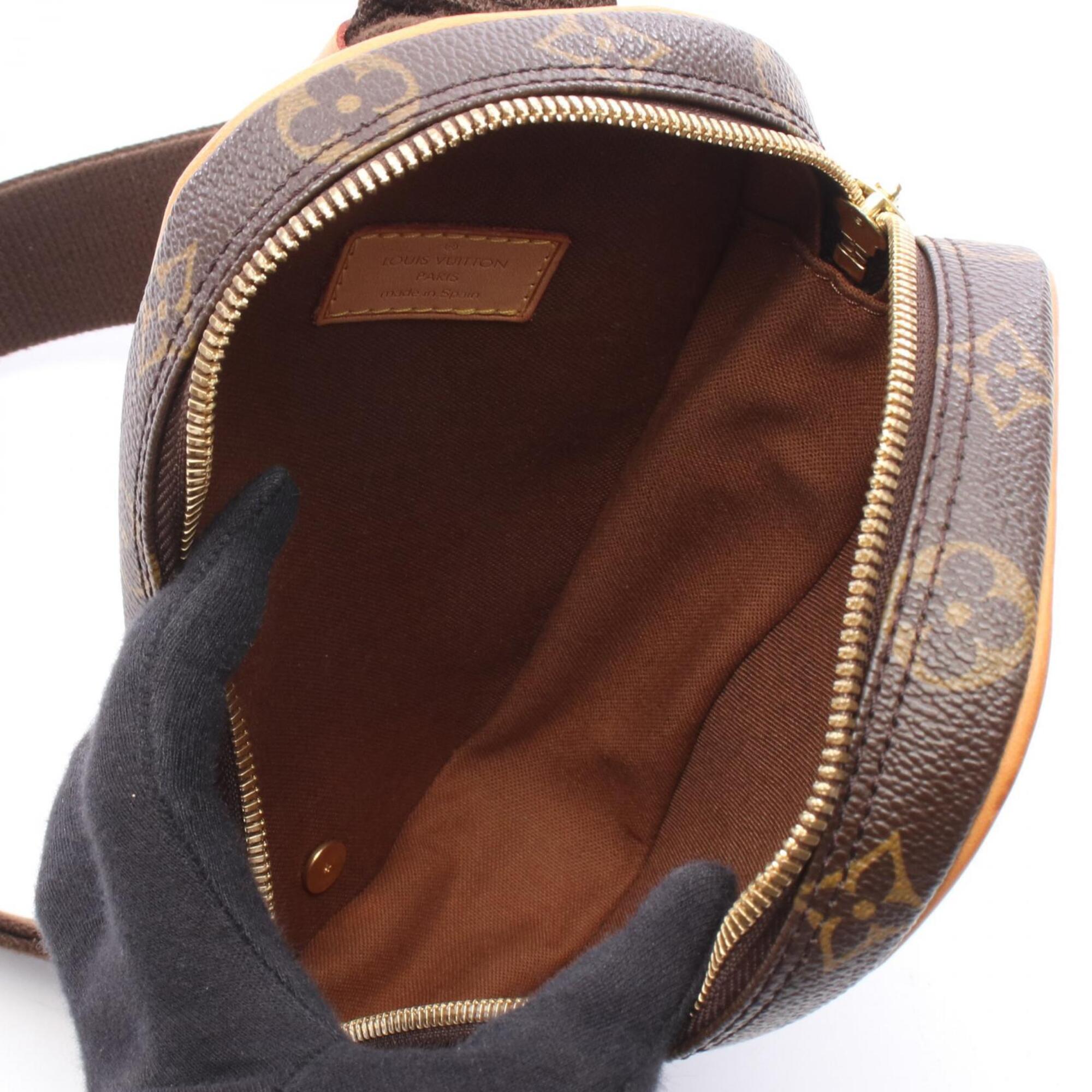 Louis Vuitton Brown Monogram Coated Canvas Leather Fanny Pack Handbag (Pre-Owned)