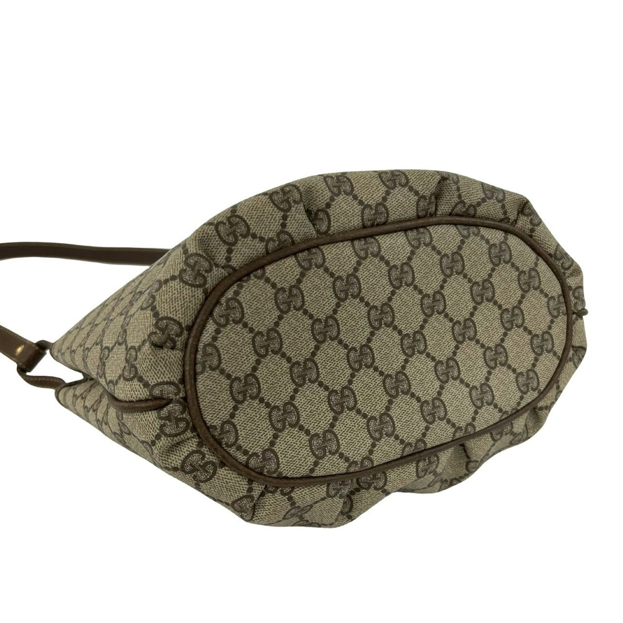 Gucci Brown Leather Pvc Pochette Shoulder Bag (Pre-Owned)