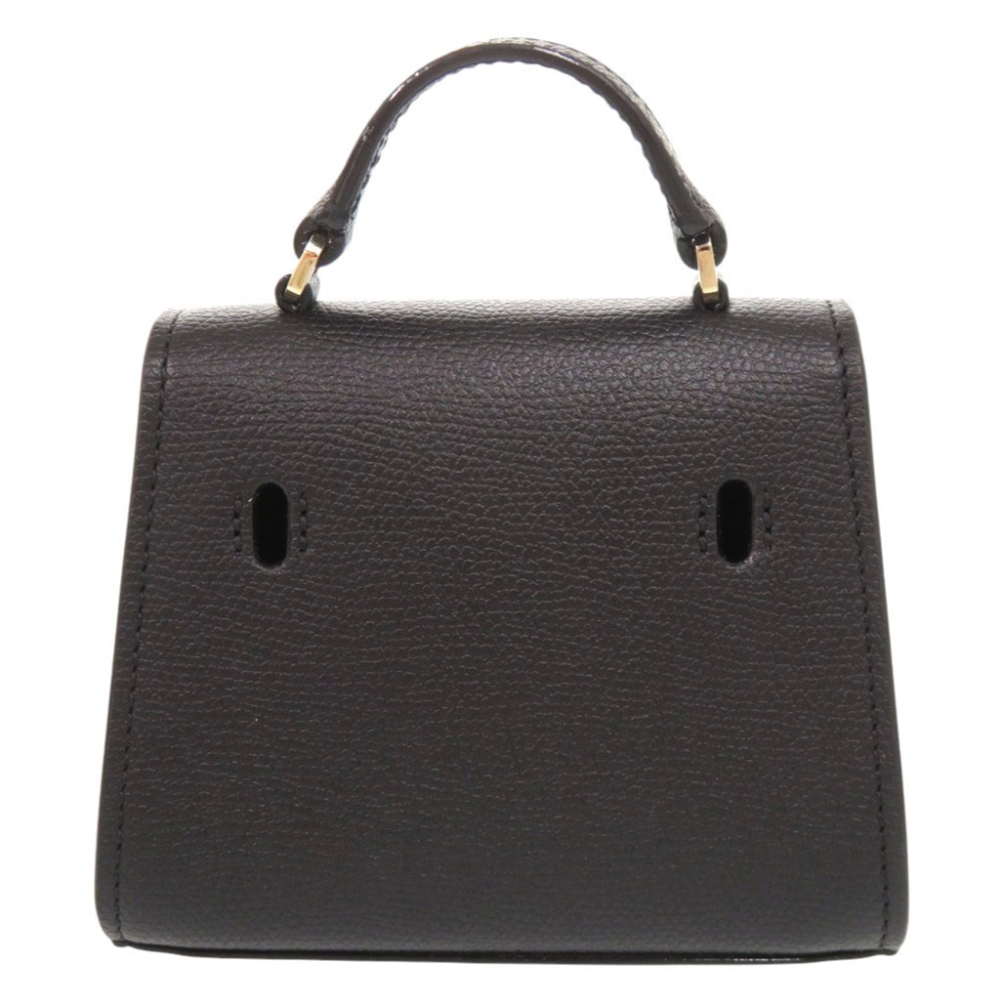 Valextra Black Leather Fanny Pack Shoulder Bag (Pre-Owned)