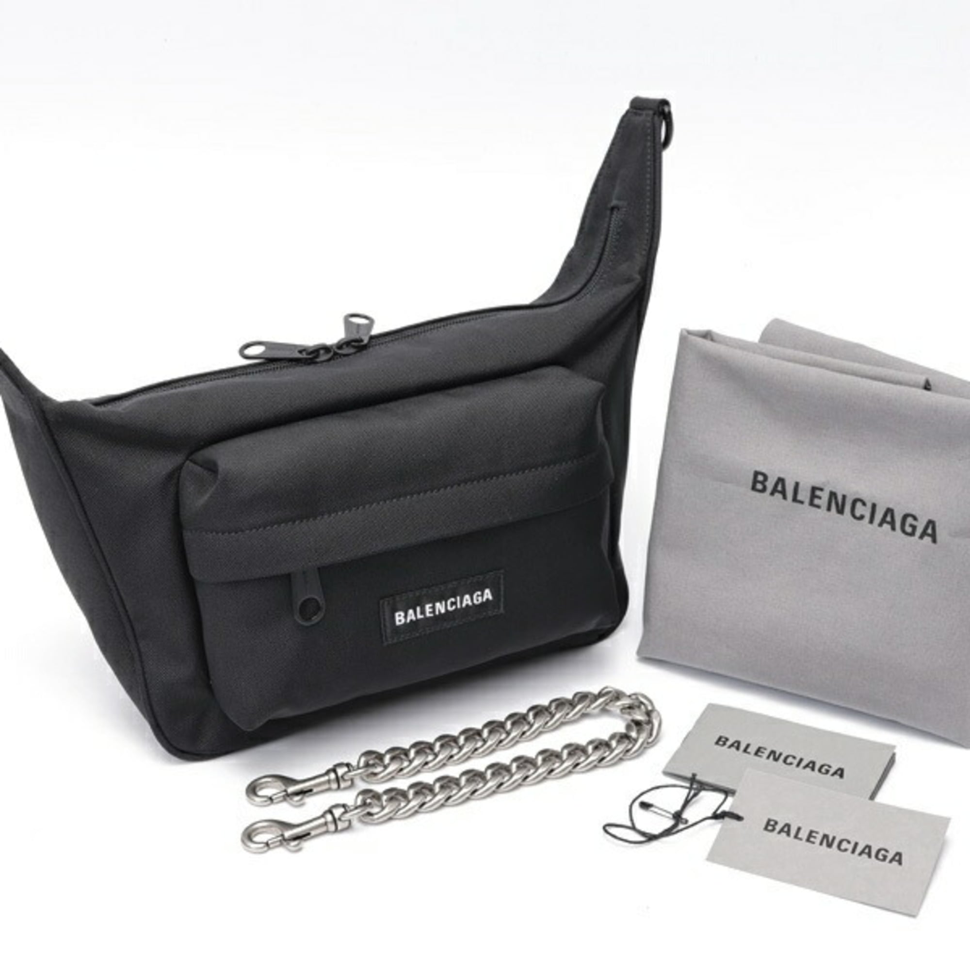 Balenciaga Black Nylon Shoulder Bag (Pre-Owned)
