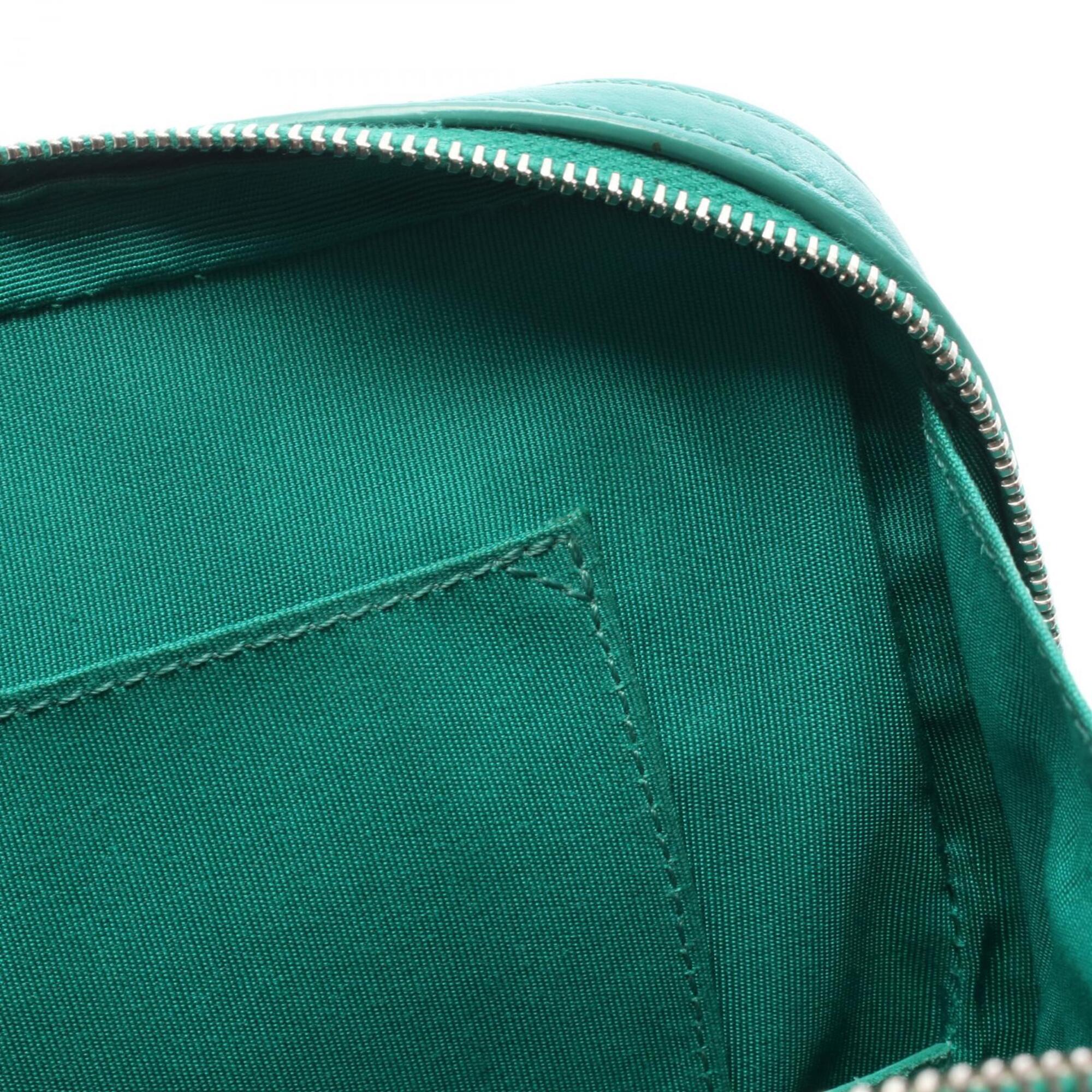 Chanel Green Grained Calfskin Handbag Shoulder Bag (Pre-Owned)