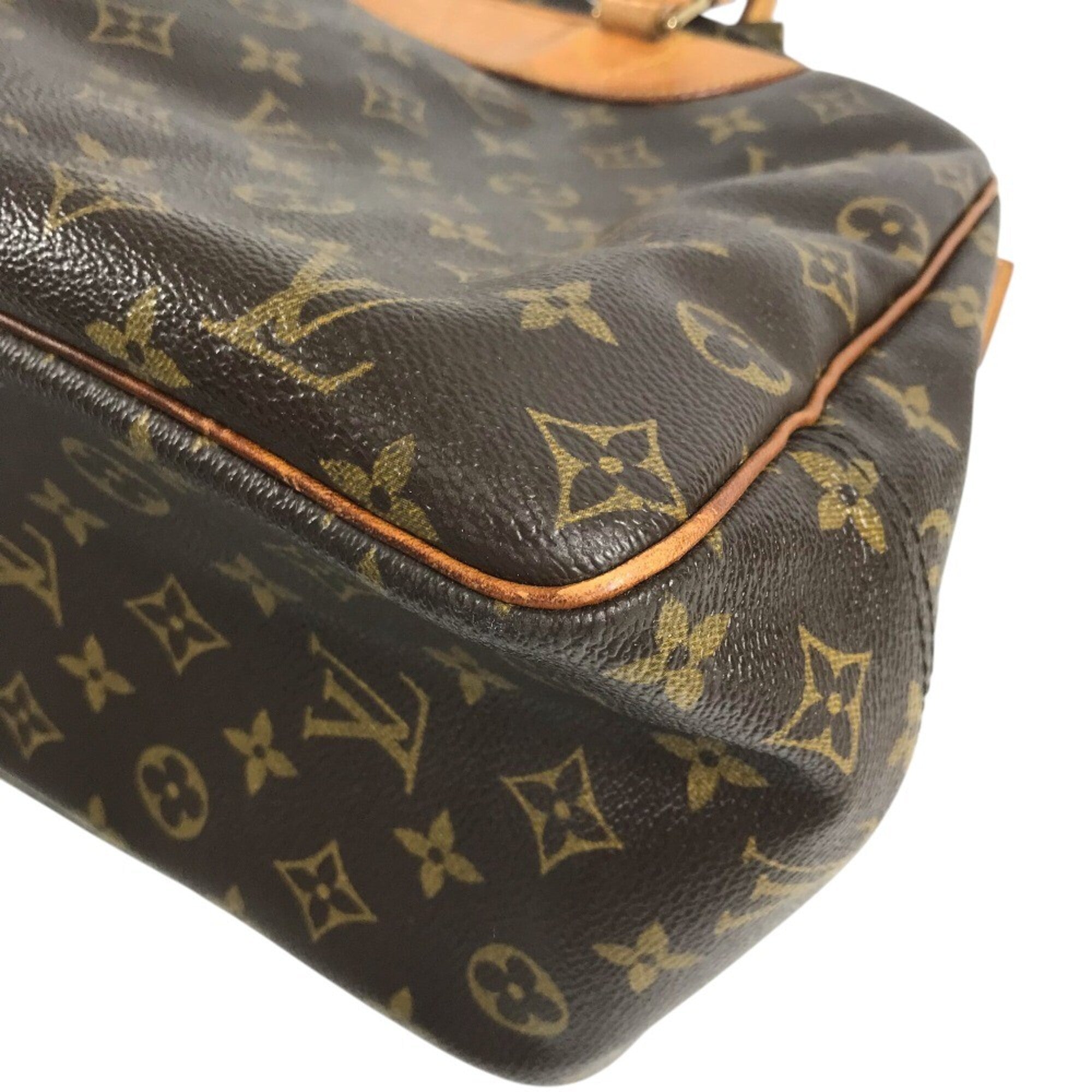 Louis Vuitton Brown Monogram Canvas Boston Bag Handbag Tote Bag (Pre-Owned)