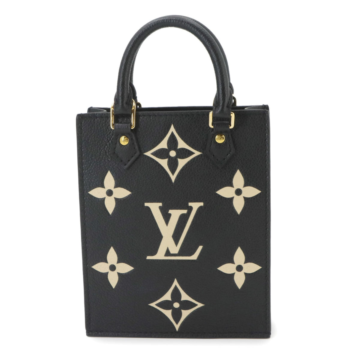 Louis Vuitton Monogram Empreinte Beige Black Monogram Empreinte Handbag (Pre-Owned)