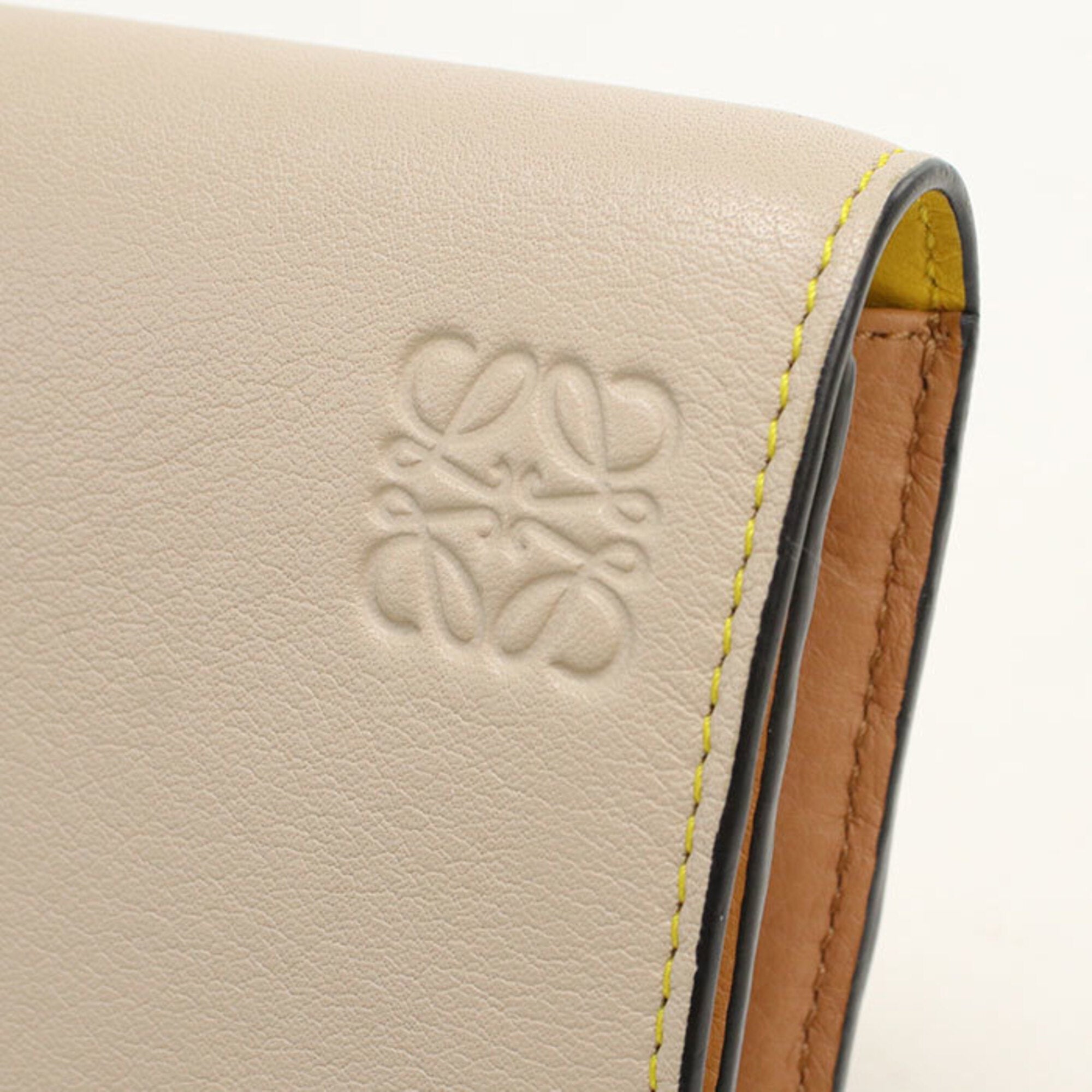 Loewe Yellow Leather Long Wallet (Bi-Fold) (Pre-Owned)