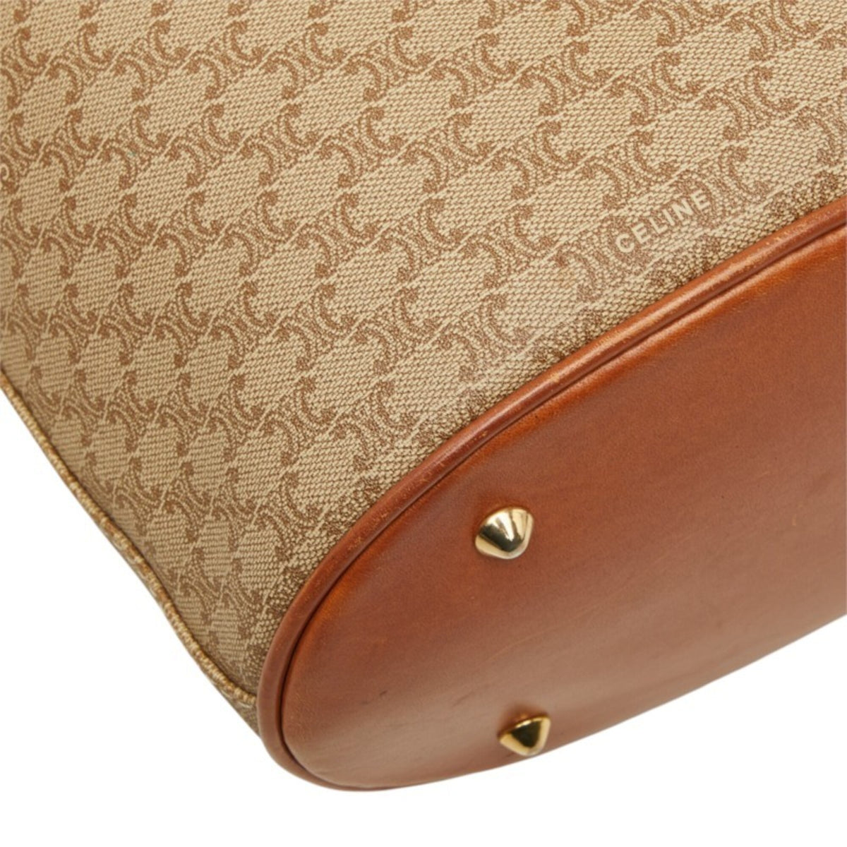 Celine Beige Pvc Leather Shoulder Bag Tote Bag (Pre-Owned)