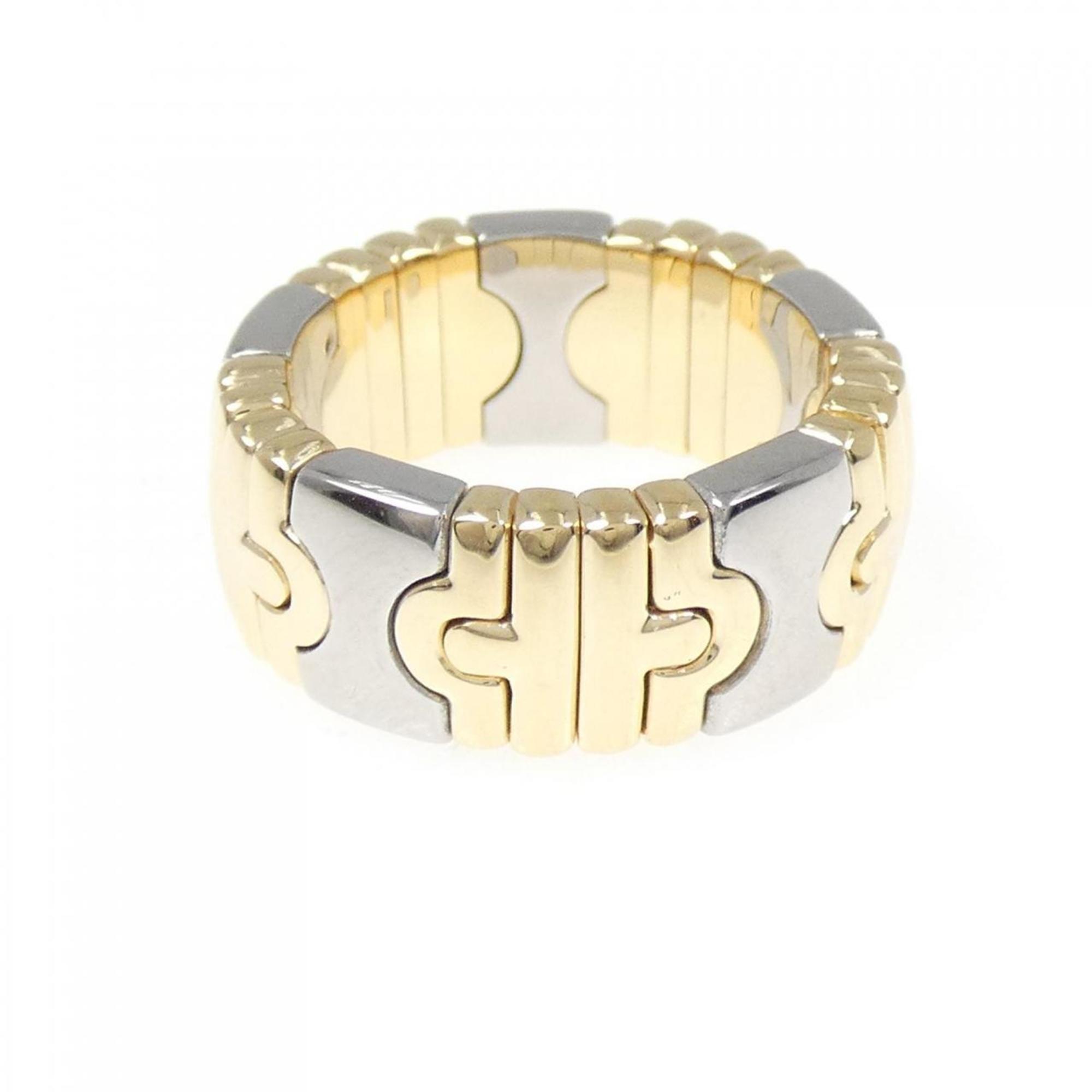 Bvlgari Yellow Stainless Steel Band Ring (Pre-Owned)