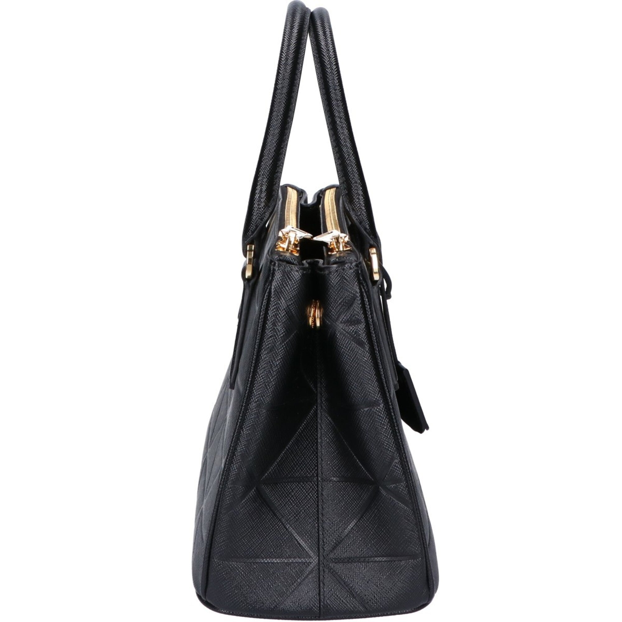 Prada Black Leather Handbag Shoulder Bag (Pre-Owned)