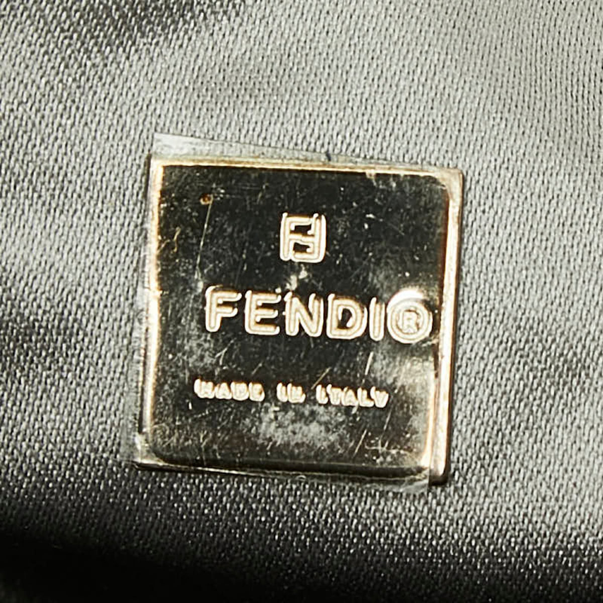 Fendi Black Fur Leather Shoulder Bag (Pre-Owned)