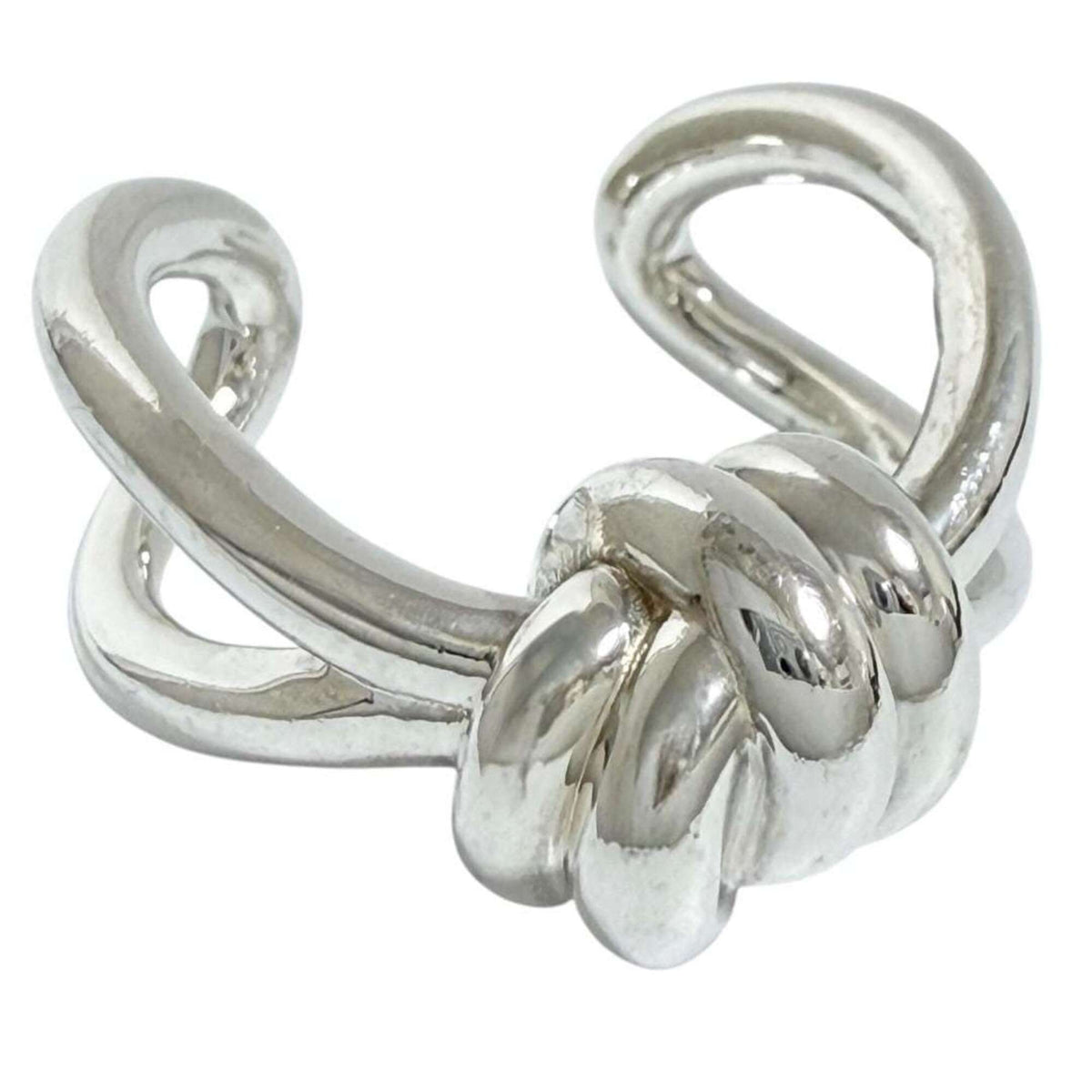 Bottega Veneta Silver Silver 925 Band Ring (Pre-Owned)