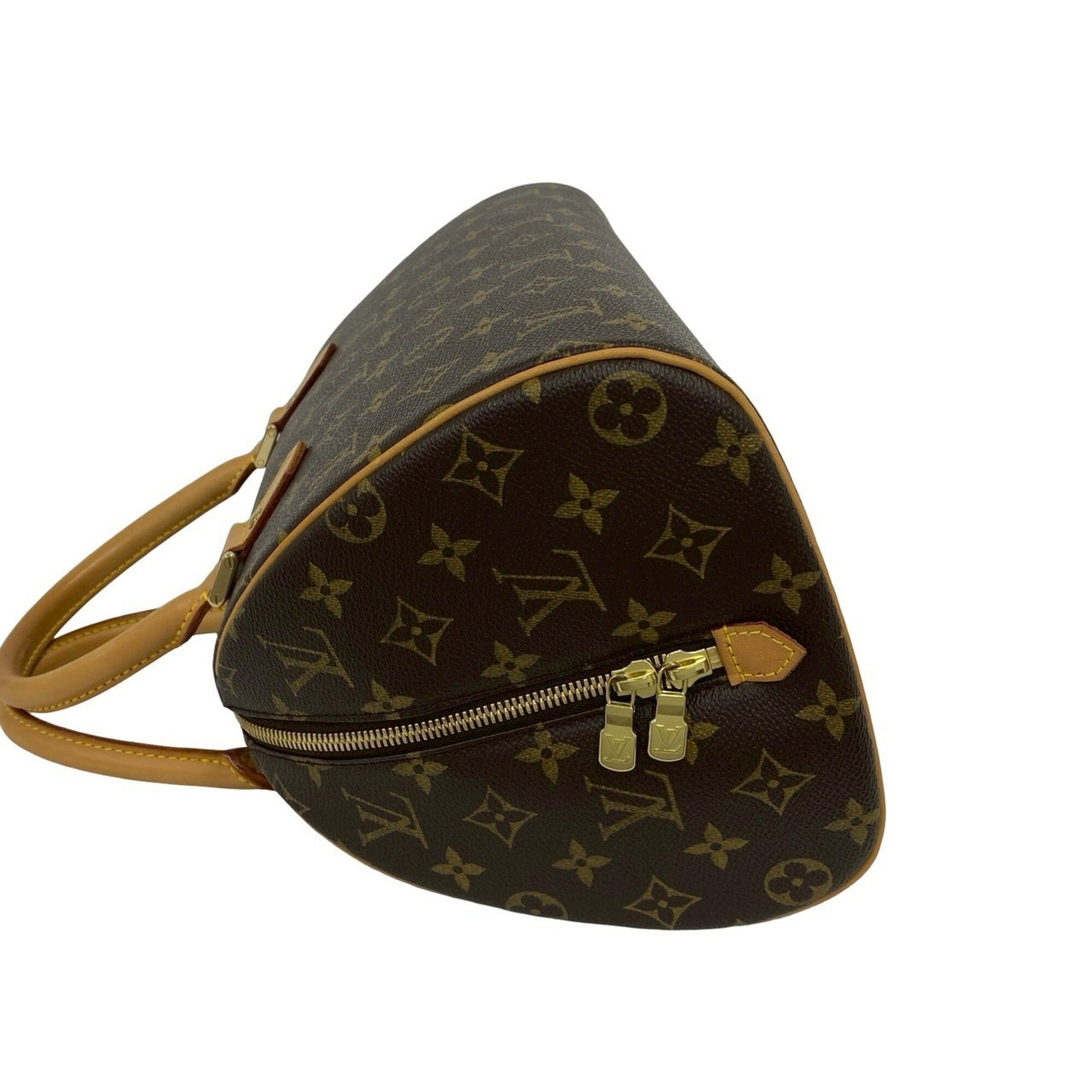 Louis Vuitton Brown Leather Boston Bag Handbag (Pre-Owned)