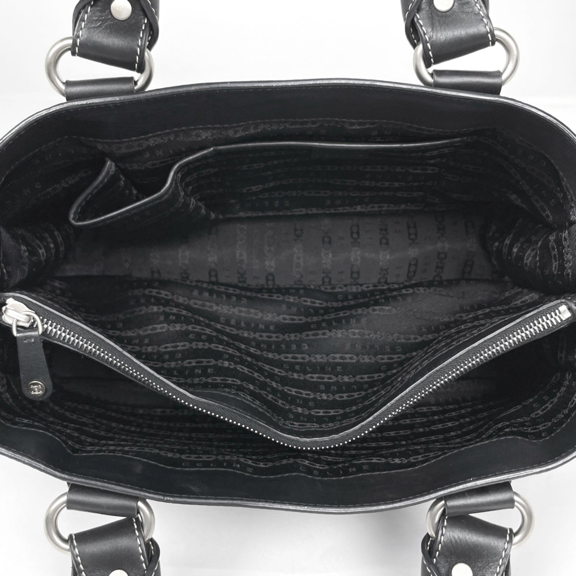 Celine Boogie Black Leather Handbag (Pre-Owned)