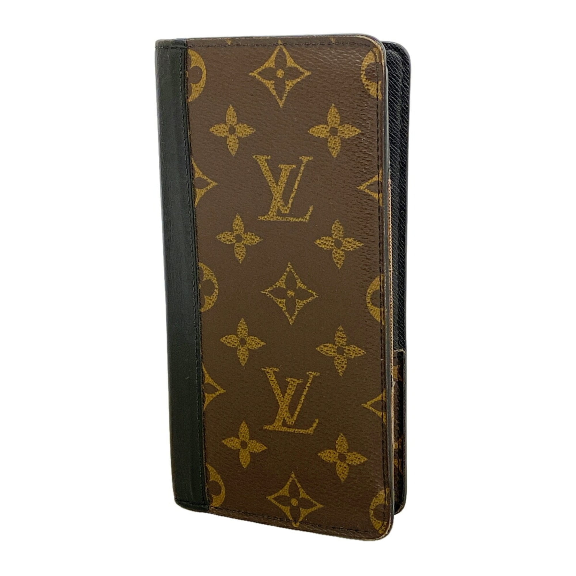 Louis Vuitton Black Brown Long Wallet (Bi-Fold) (Pre-Owned)