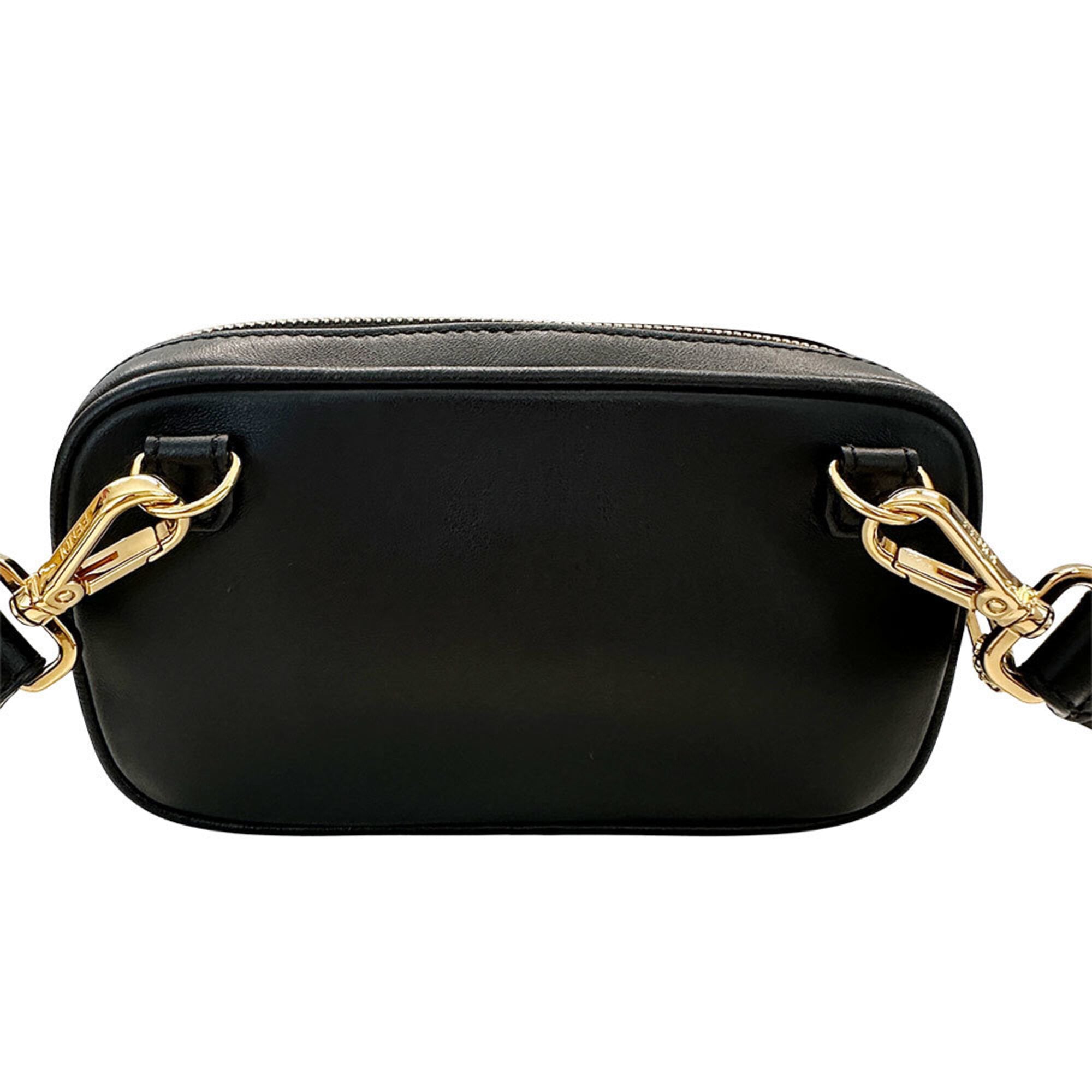 Fendi Black Leather Handbag Shoulder Bag (Pre-Owned)