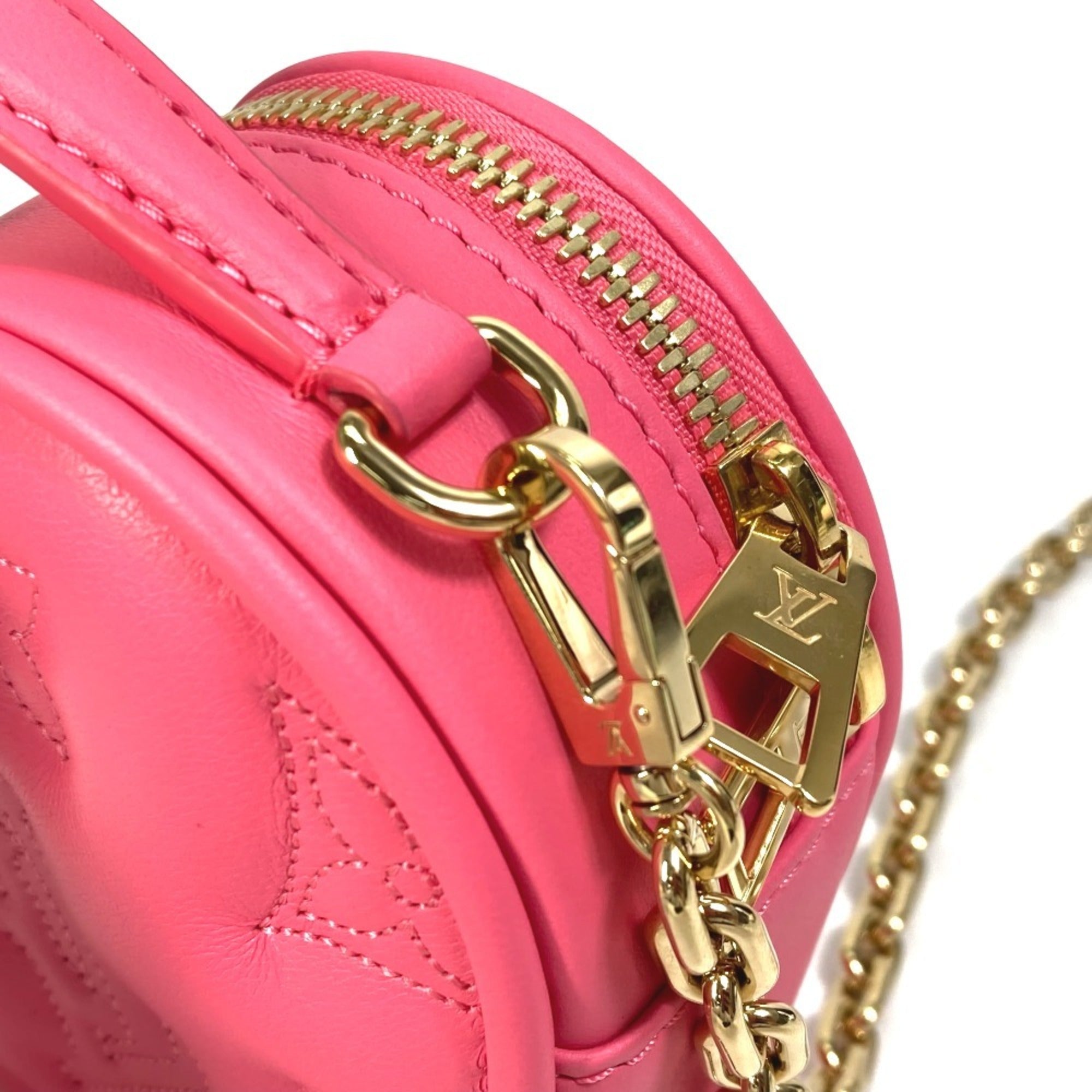 Louis Vuitton Pink Leather Handbag Shoulder Bag (Pre-Owned)