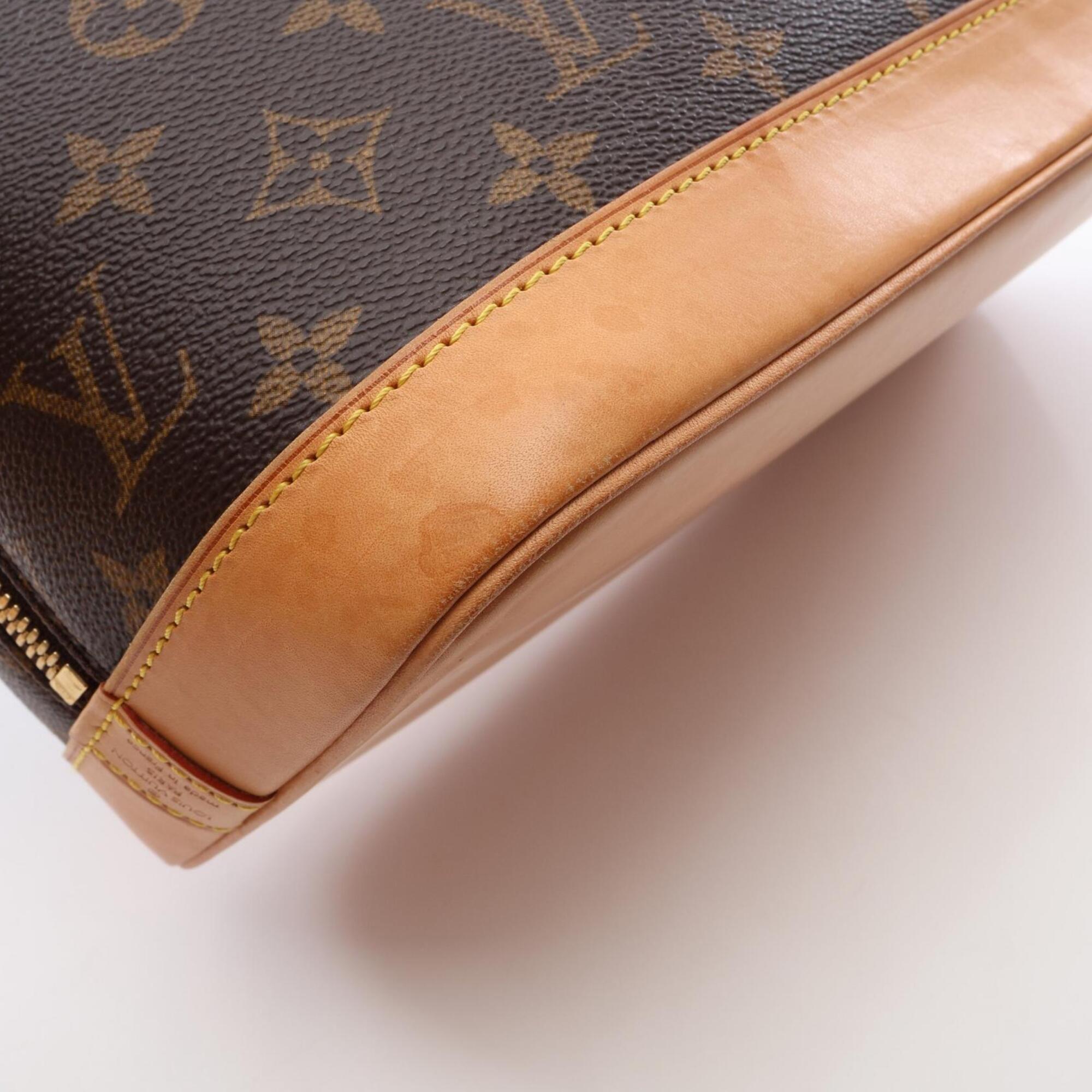 Louis Vuitton Brown Coated Canvas Leather Handbag (Pre-Owned)