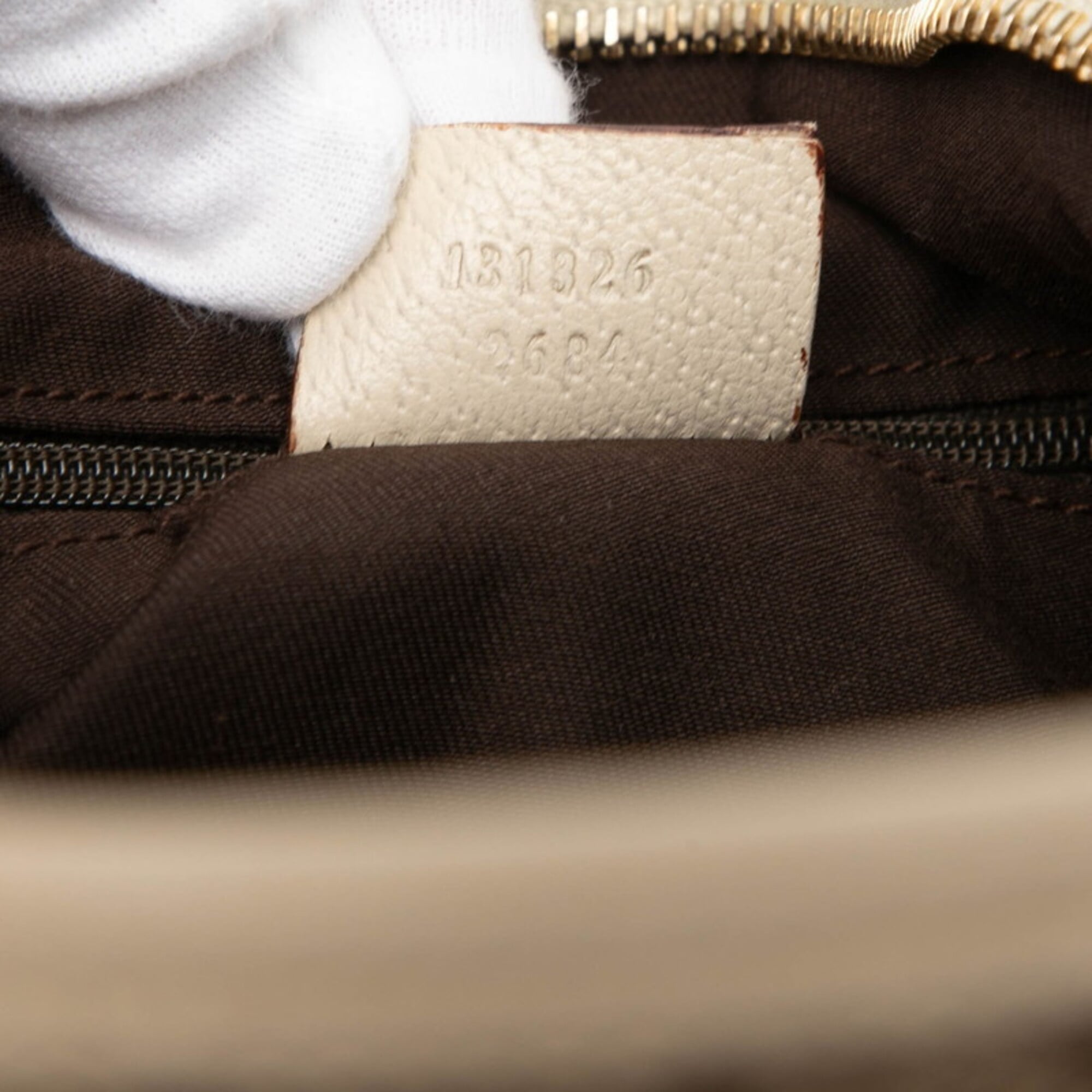Gucci Brown Canvas Leather Shoulder Bag (Pre-Owned)