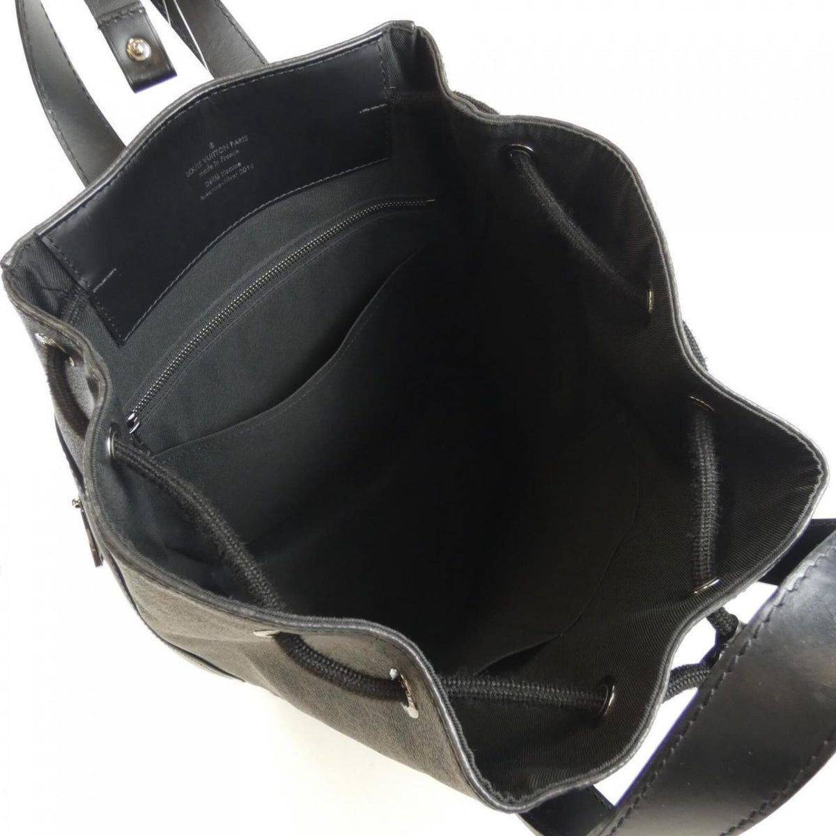Louis Vuitton Black Coated Canvas Backpack (Pre-Owned)